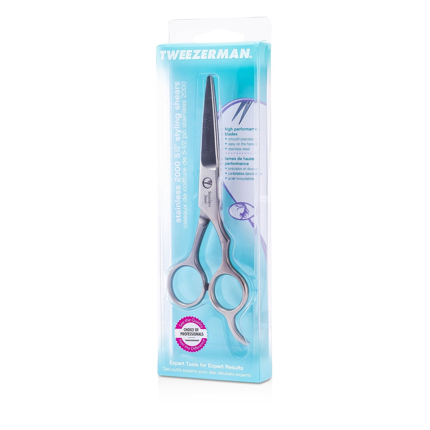 Tweezerman Stainless 2000 5 1/2 Shears (High Performance Blades)