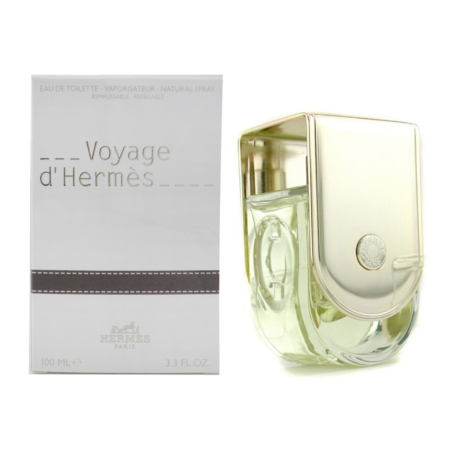 Hermes Voyage D'Hermes Eau De Toilette Refillable Spray  100ml/3.3oz