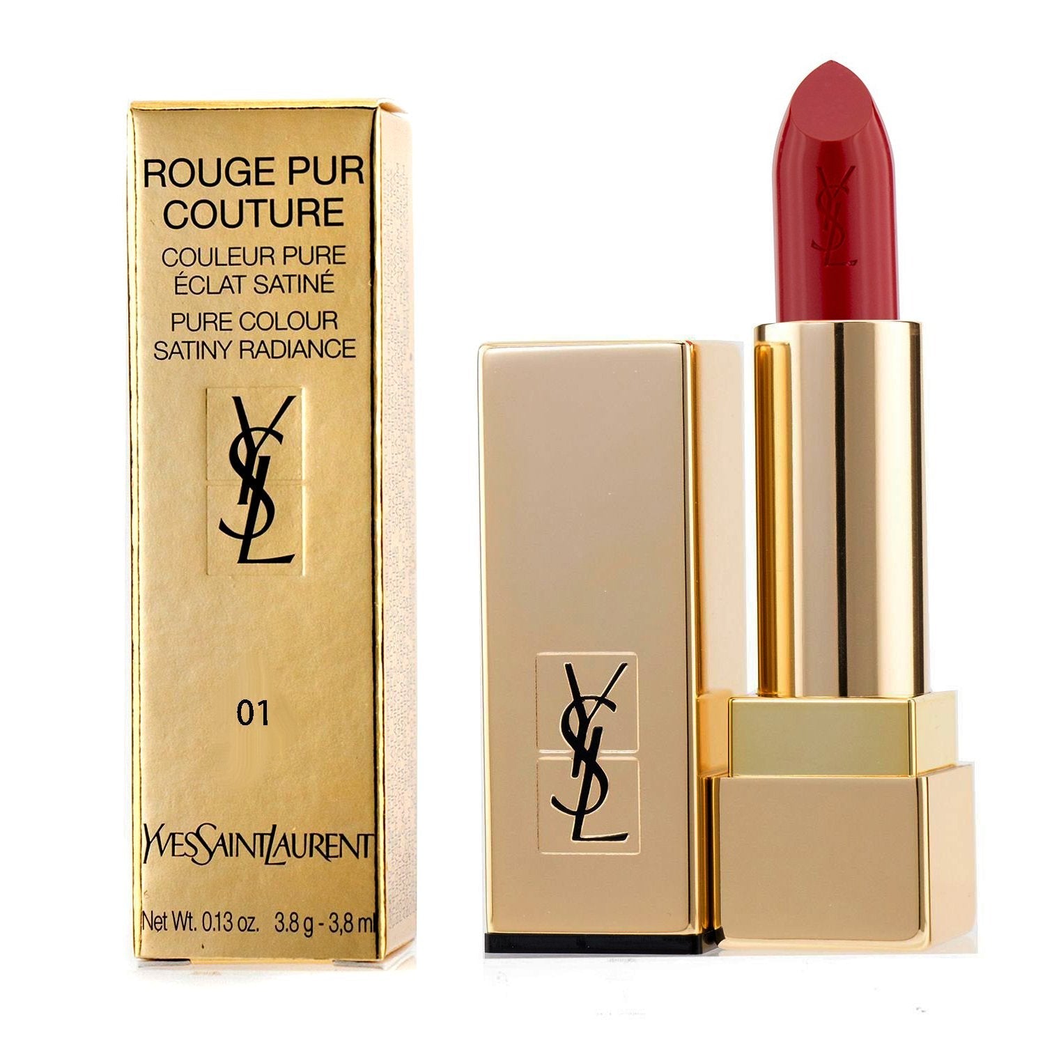 Yves Saint Laurent Rouge Pur Couture - #22 Pink Celebration (Box Slightly Damaged)  3.8g/0.13oz