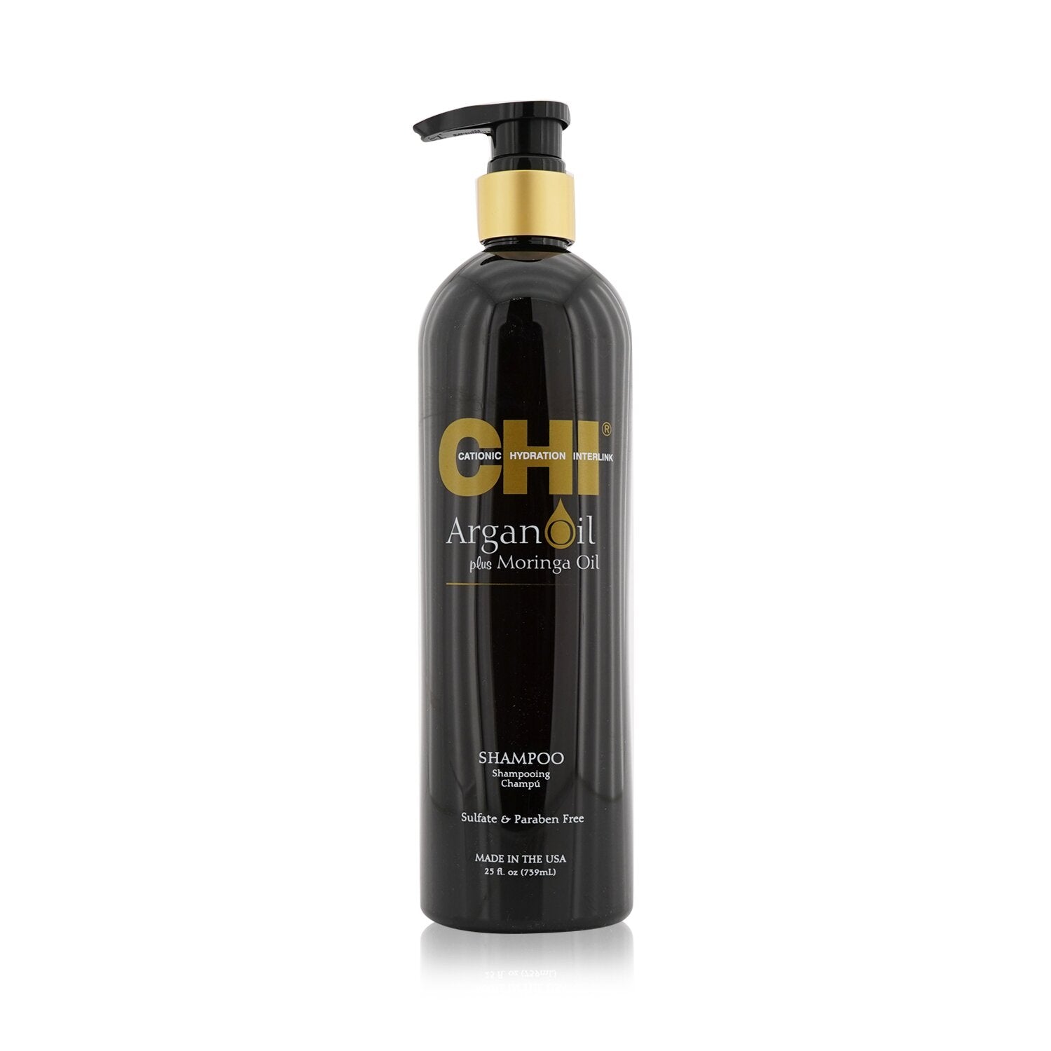 CHI Argan Oil Plus Moringa Oil Shampoo - Sulfate & Paraben Free  340ml/11.5oz