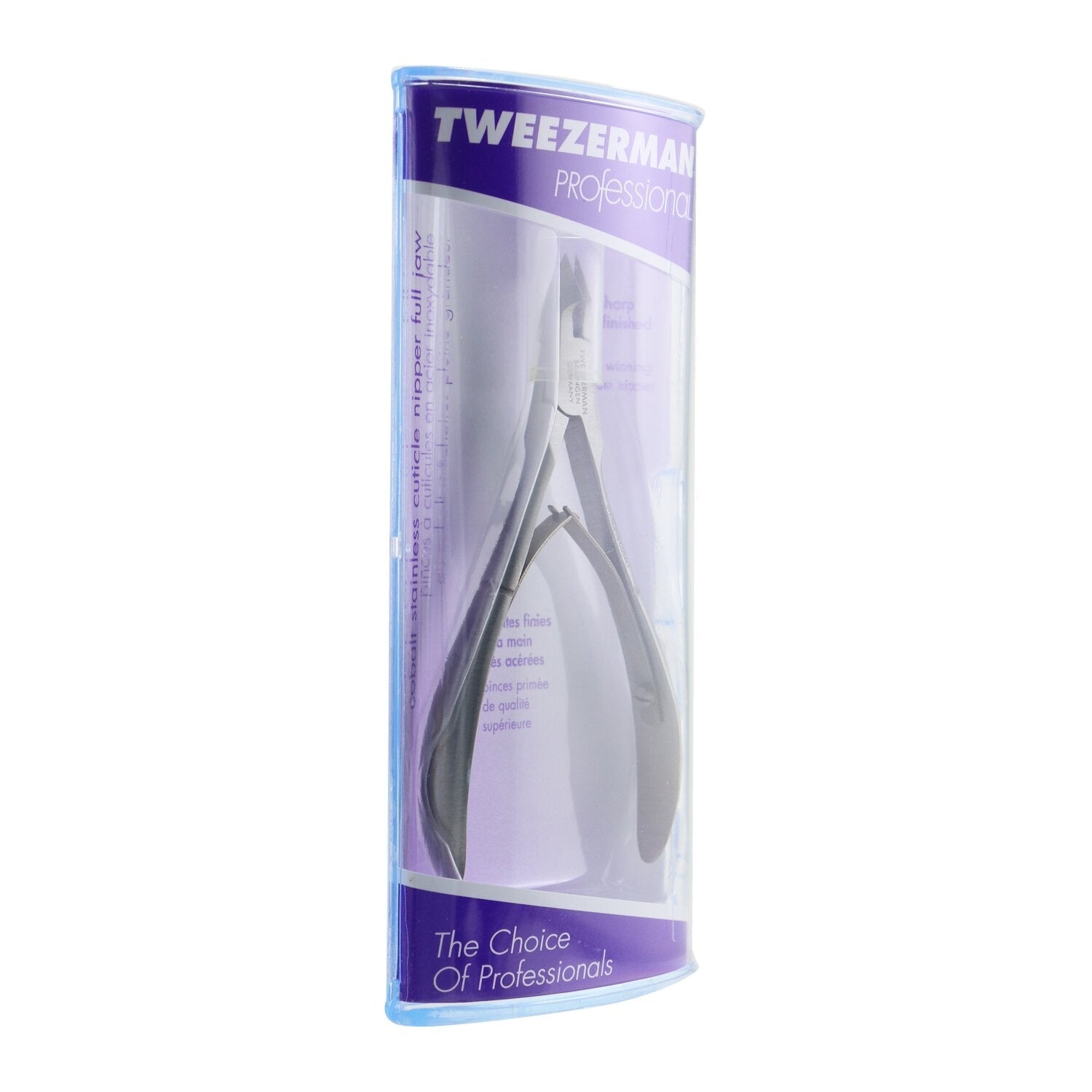 Tweezerman Professional Cobalt Stainless Cuticle Nipper - Full Jaw