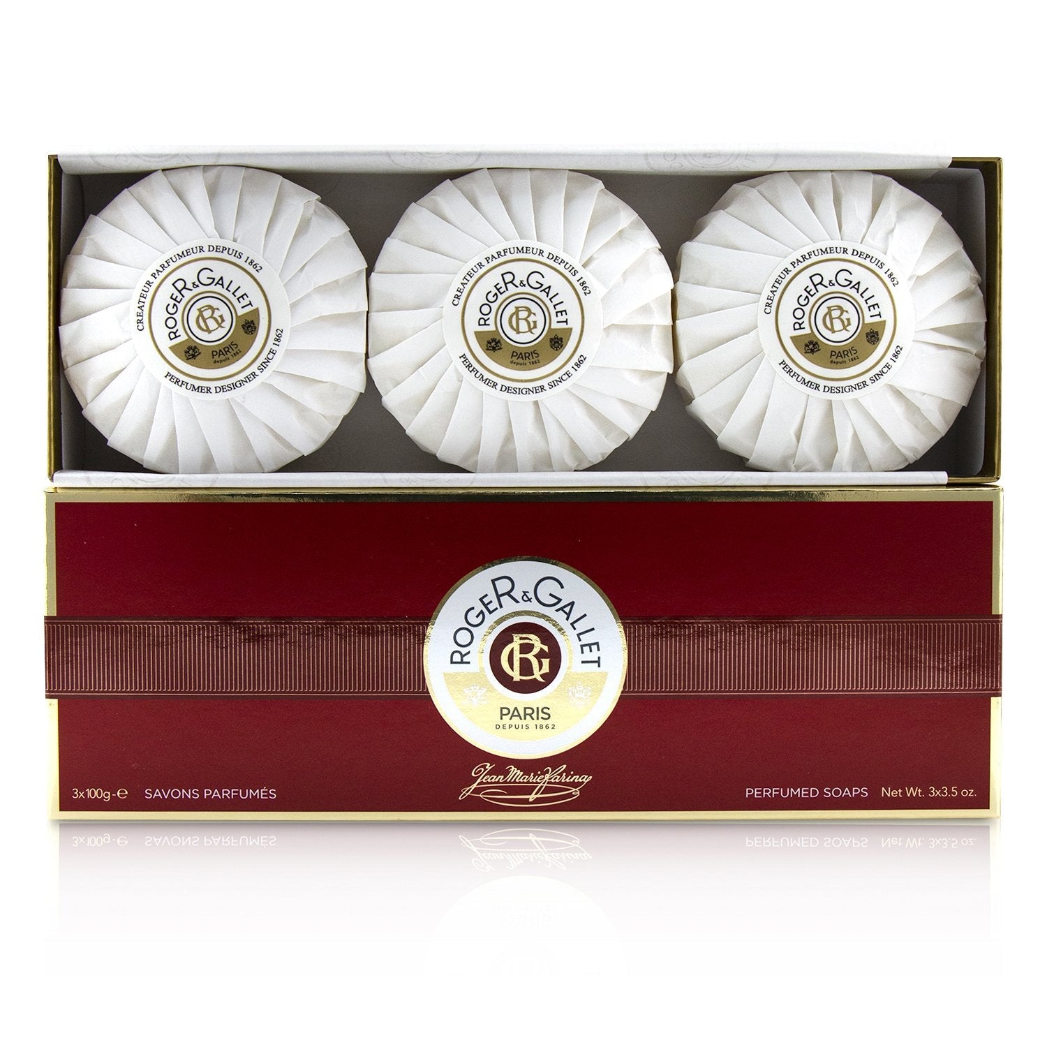 Roger & Gallet Jean Marie Farina Perfumed Soap Coffret  3x100g/3.5oz