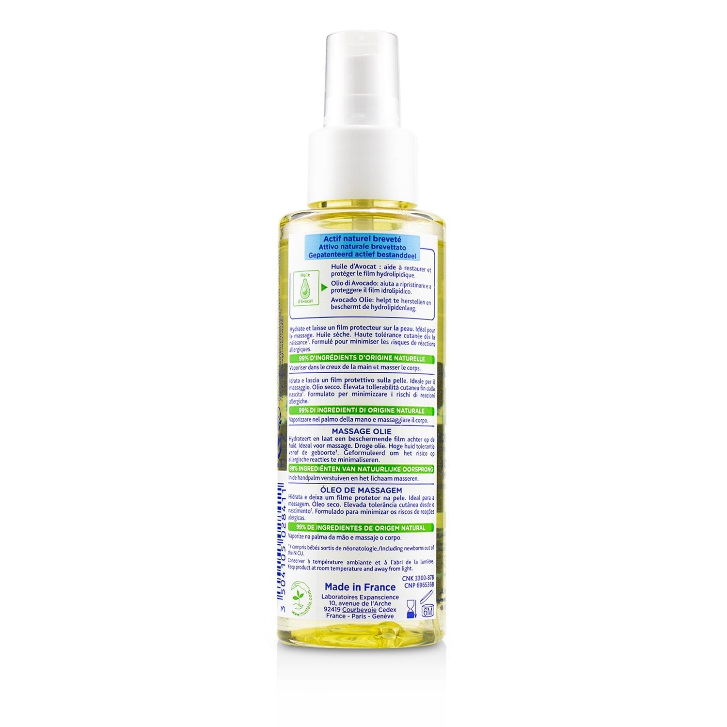 Mustela Massage Oil - For Normal Skin  100ml/3.38oz