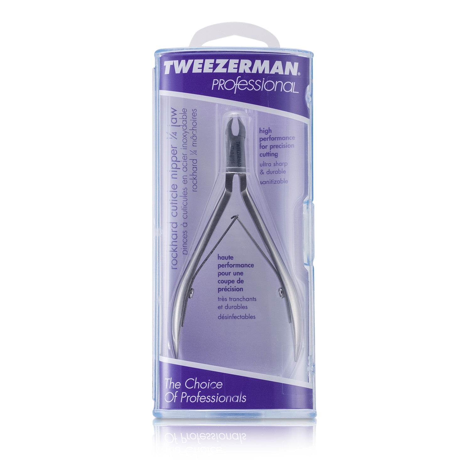 Tweezerman Professional Rockhard Stainless Cuticle Nipper - 1/4 Jaw