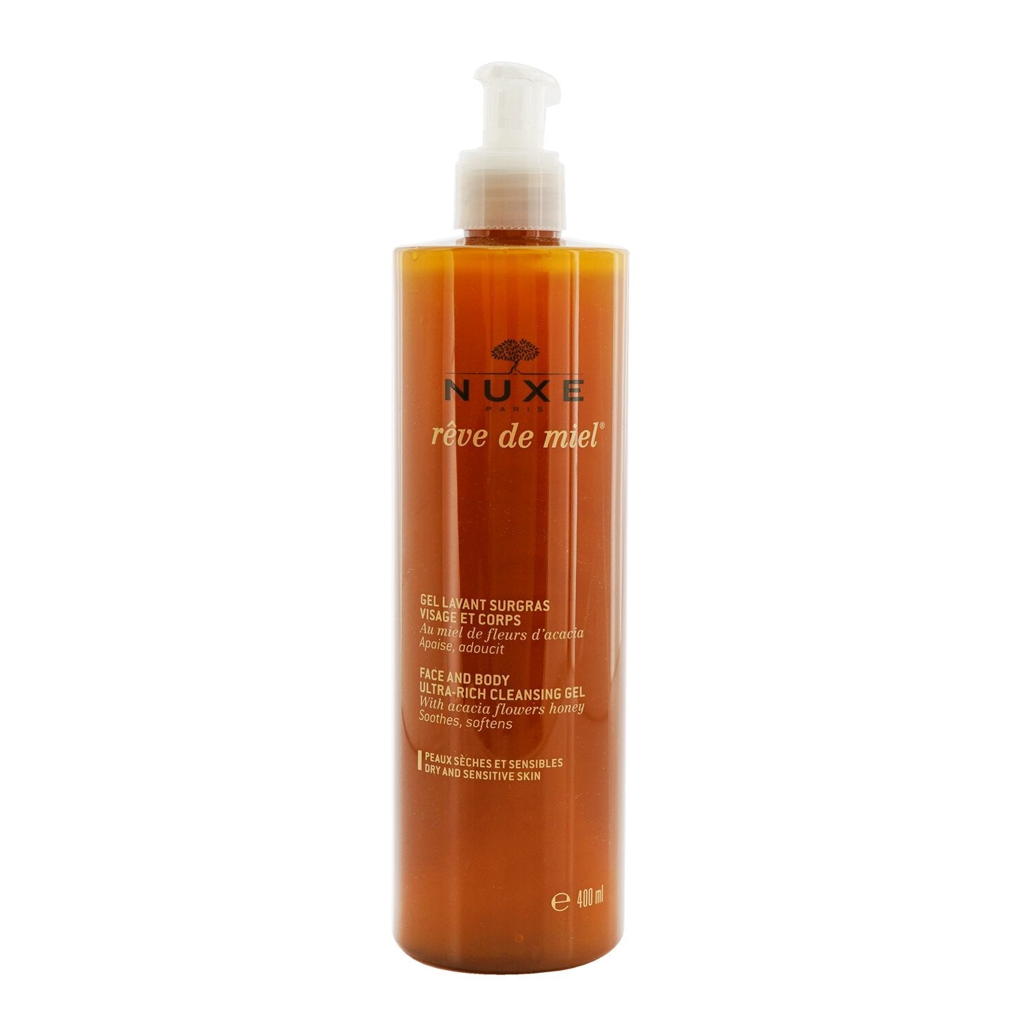 Nuxe Reve De Miel Face & Body Ultra-Rich Cleansing Gel (Dry & Sensitive Skin)  400ml/13.5oz