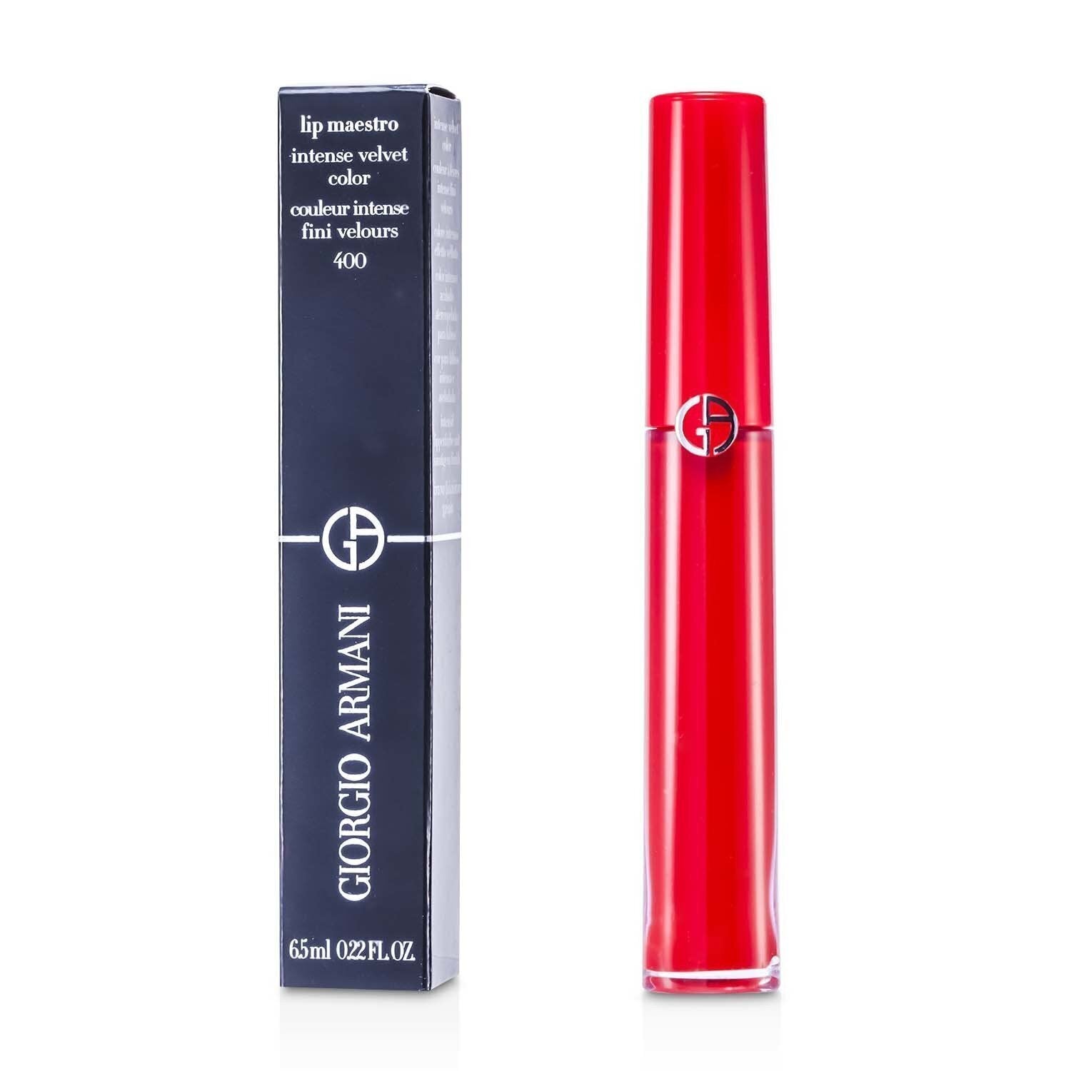 Giorgio Armani Lip Maestro Intense Velvet Color (Liquid Lipstick) - # 402 (Chinese Lacquer) (Unboxed)  6.5ml/0.22oz