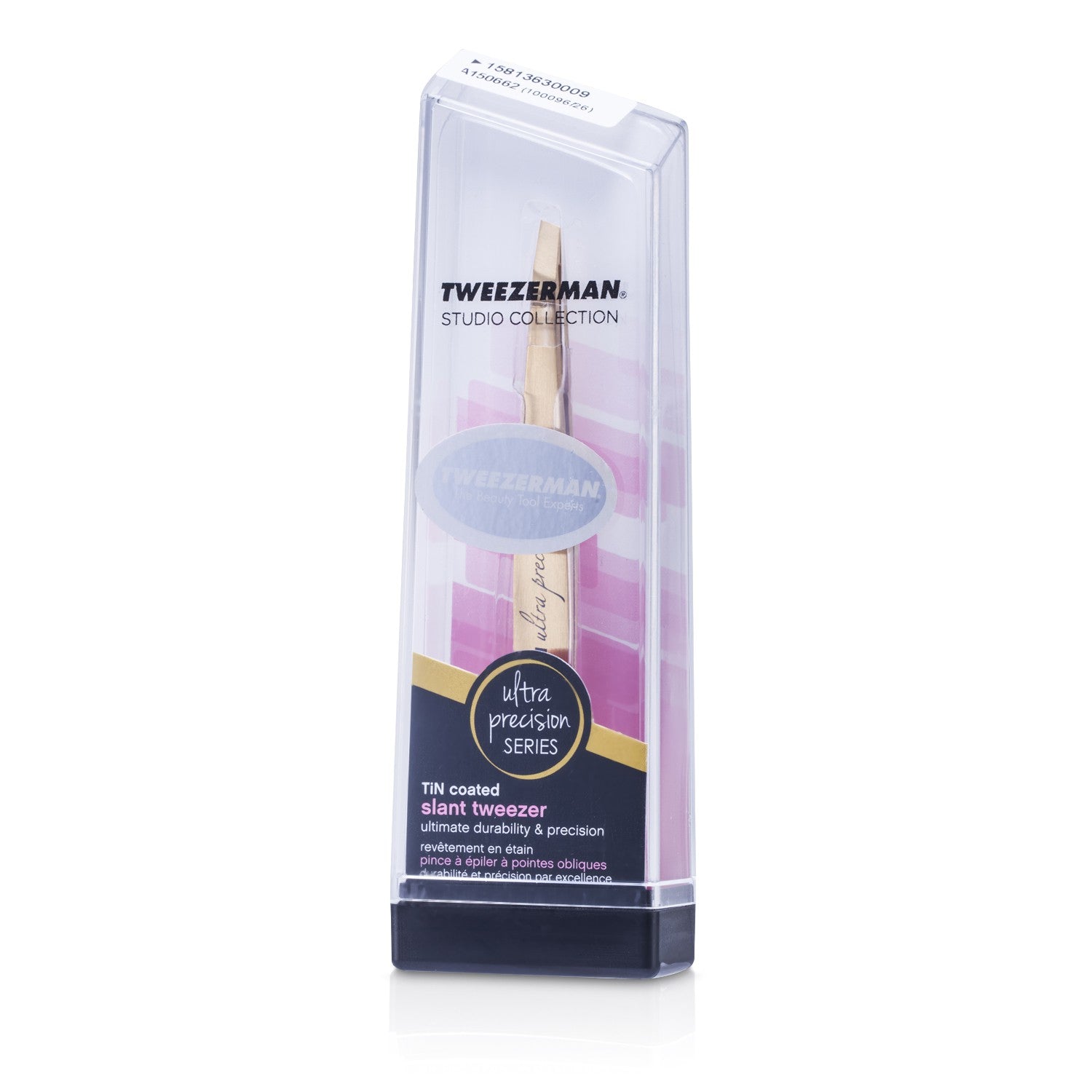 Tweezerman Slant Tweezer Ultra Precision (Tin Coated) (Studio Collection)