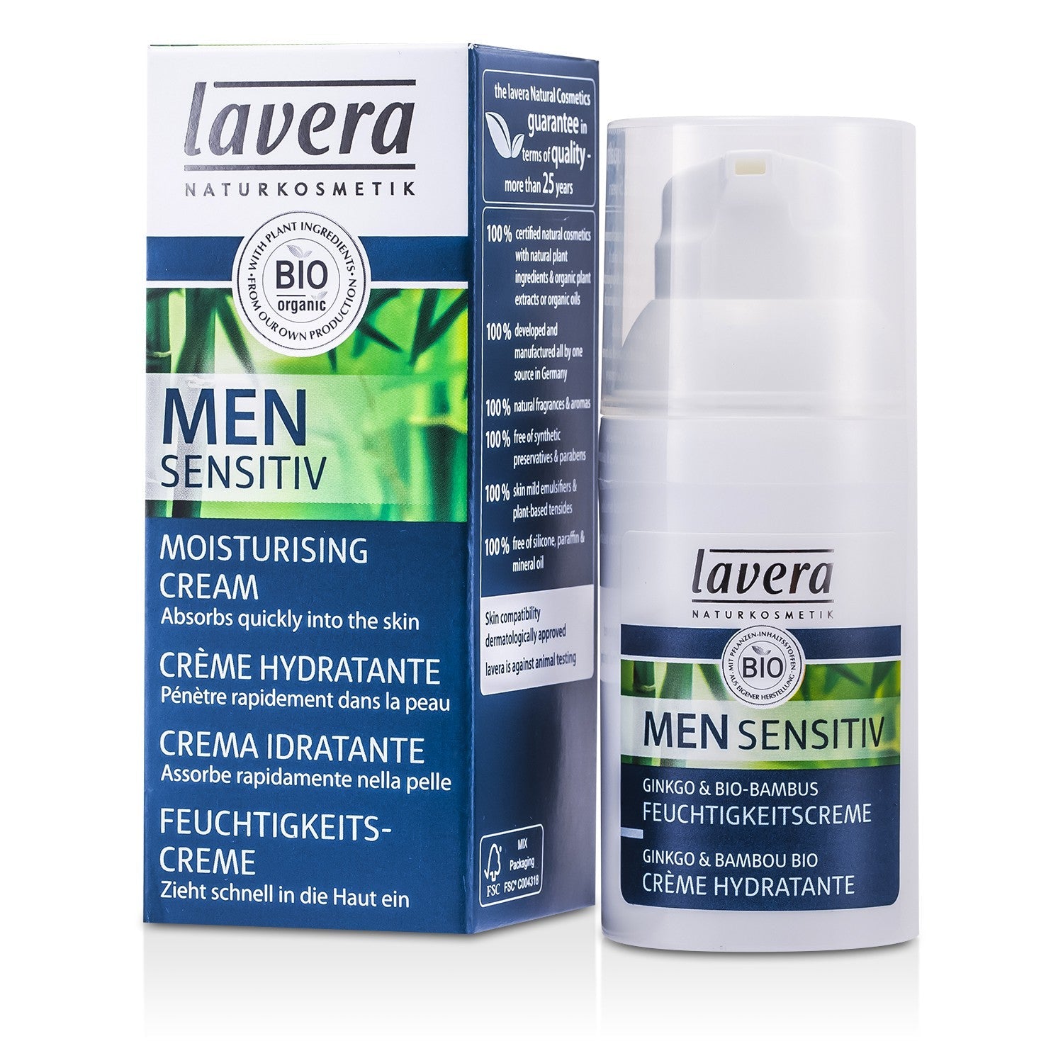 Lavera Men Sensitiv Moisturising Cream  30ml/1oz