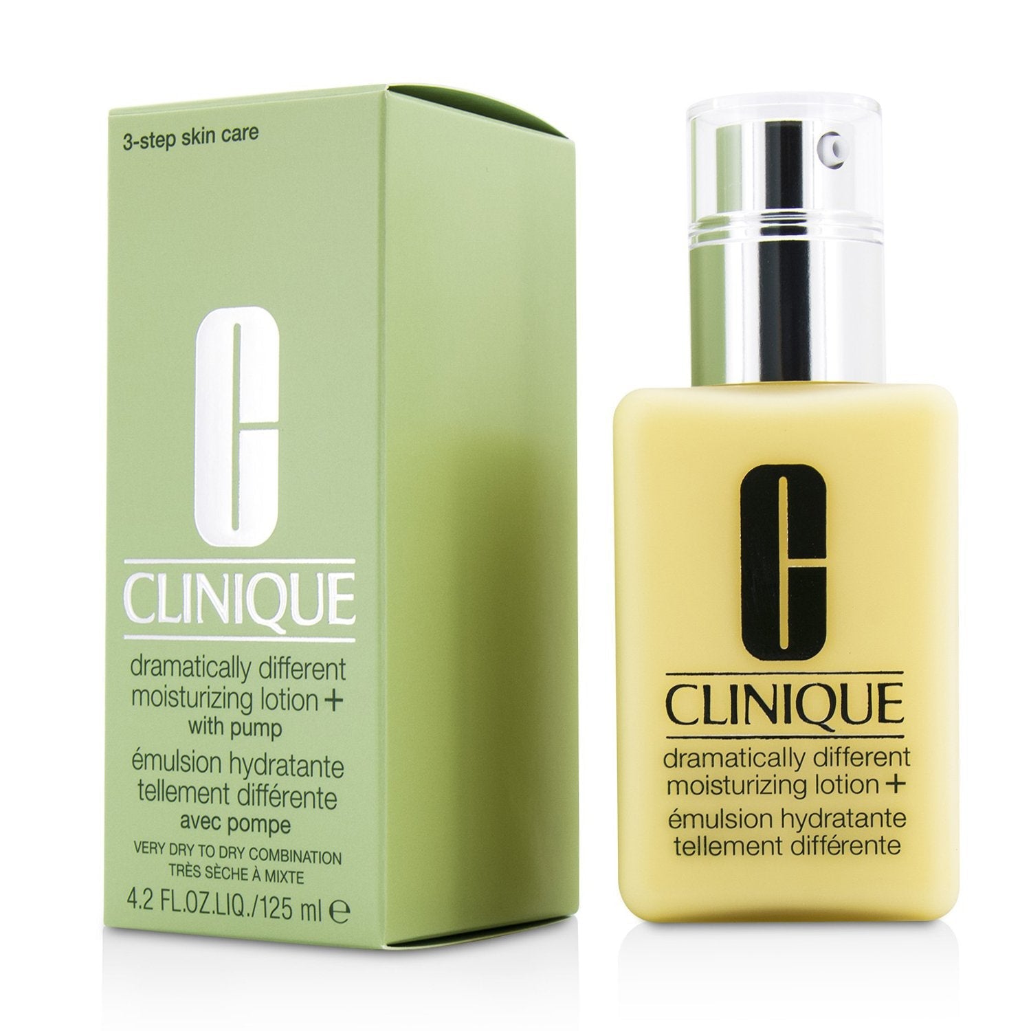 Clinique Dramatically Different Moisturizing Lotion+ - For Very Dry to Dry Combination Skin (With Pump)  125ml/4.2oz