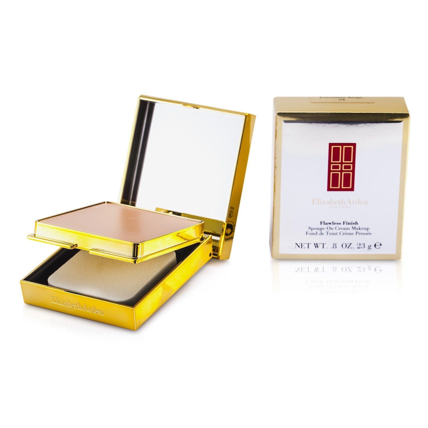 Elizabeth Arden Flawless Finish Sponge On Cream Makeup (Golden Case) - 04 Porcelain Beige  23g/0.8oz