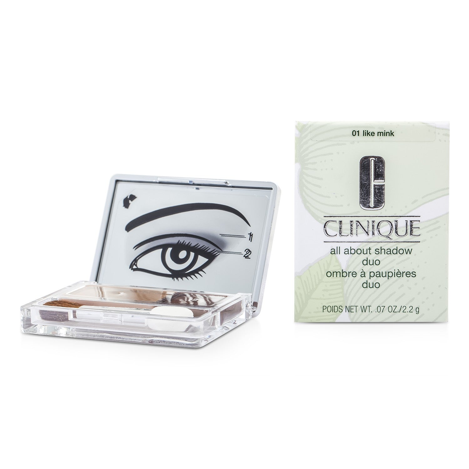 Clinique All About Shadow Duo - # 15 Uptown Downtown  2.2g/0.07oz