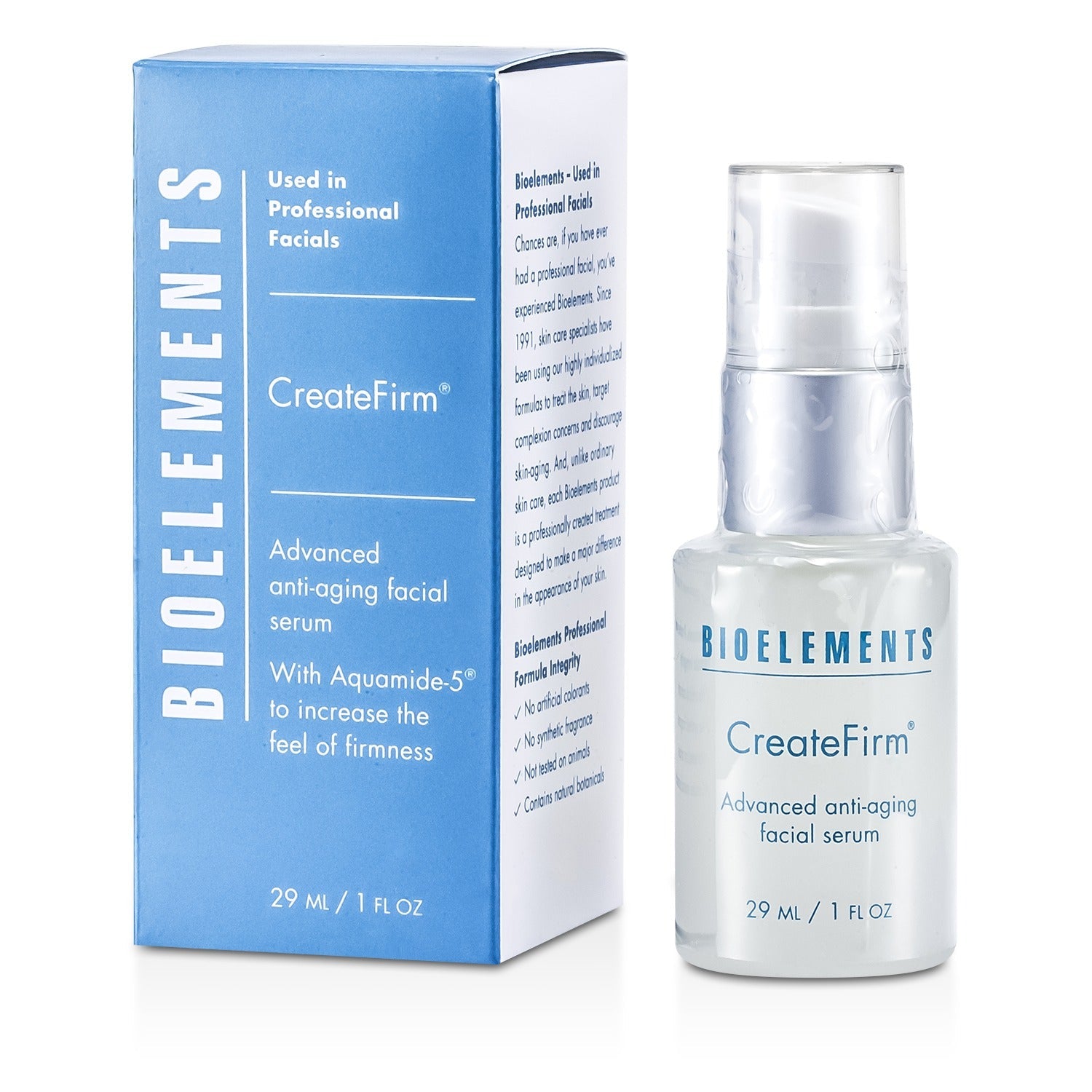 Bioelements CreateFirm - Advanced Anti-Aging Facial Serum (For Very Dry, Dry, Combination, Oily Skin Types)  29ml/1oz