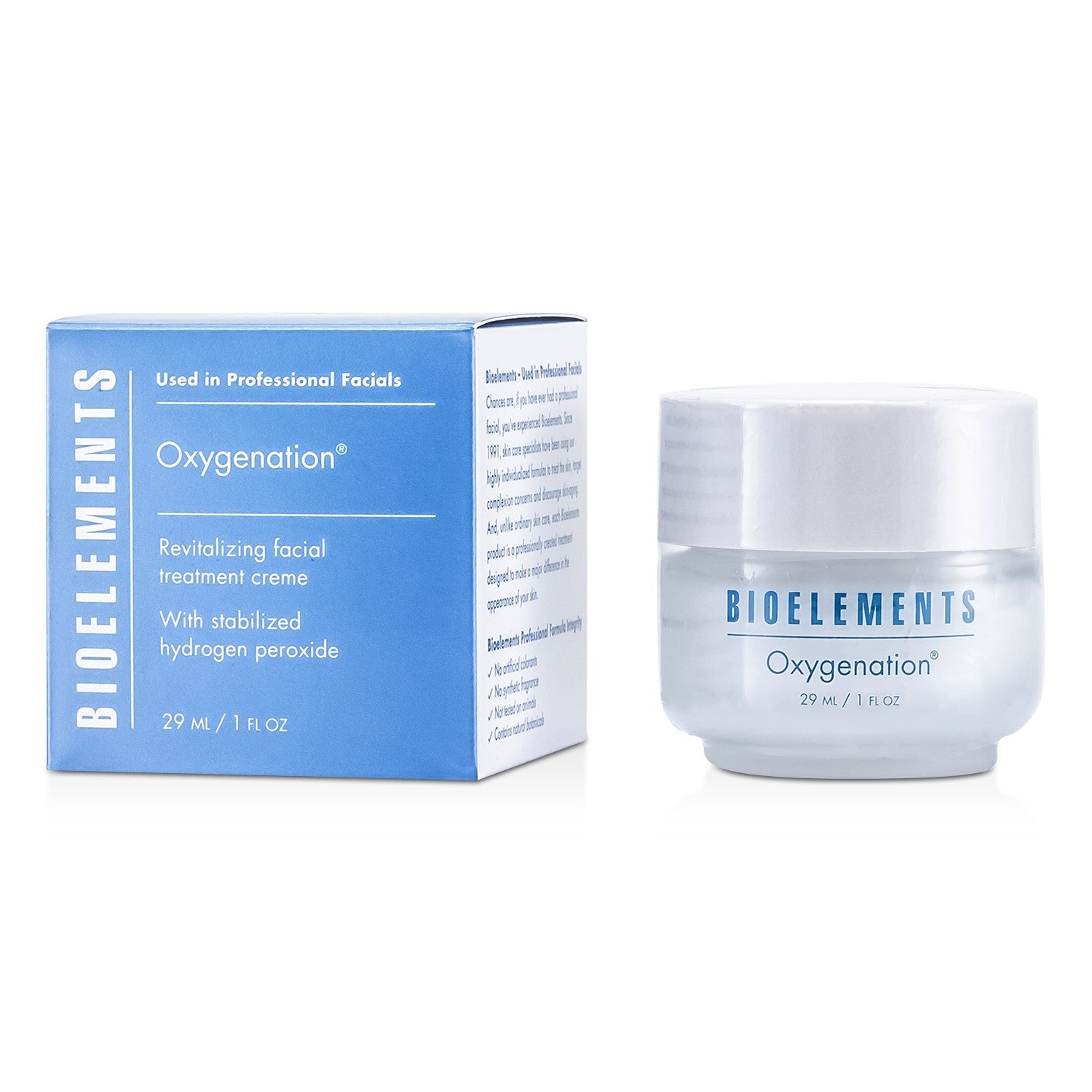 Bioelements Oxygenation - Revitalizing Facial Treatment Creme - For Very Dry, Dry, Combination, Oily Skin Types  29ml/1oz