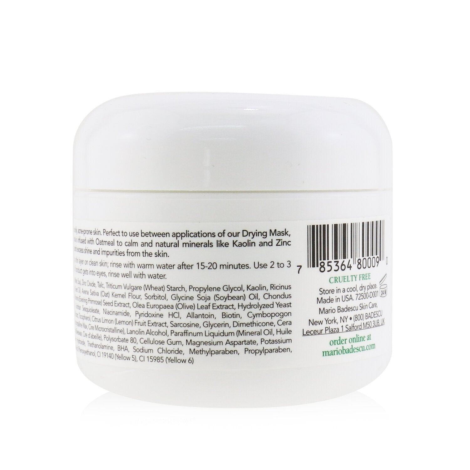 Mario Badescu Healing & Soothing Mask - For All Skin Types  59ml/2oz