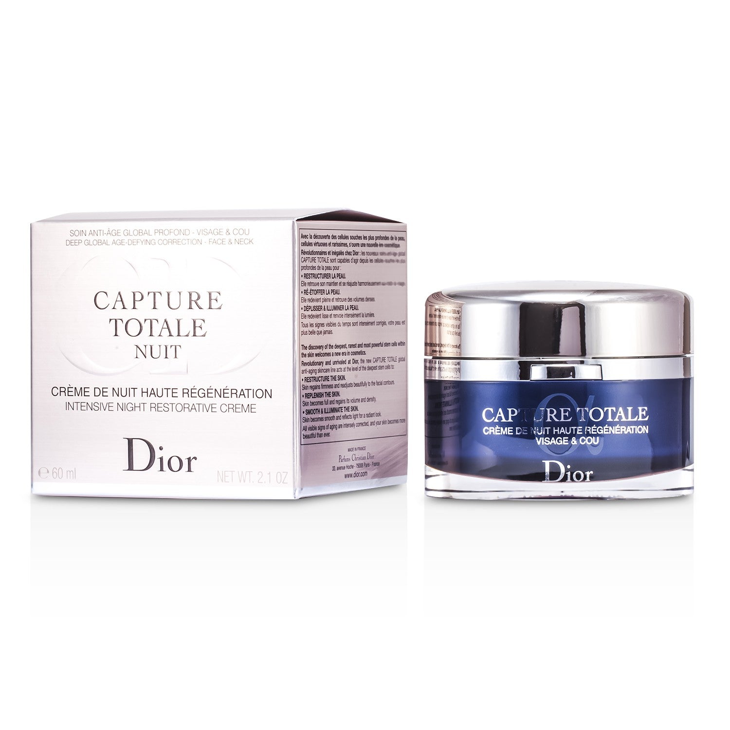 Christian Dior Capture Totale Nuit Intensive Night Restorative Creme (Rechargeable)  60ml/2.1oz