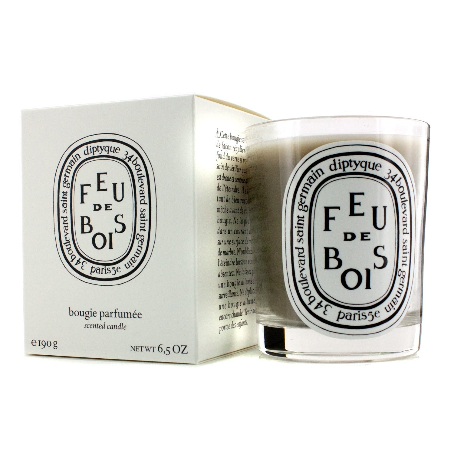 Diptyque Scented Candle - Feu De Bois (Wood Fire)  70g/2.4oz