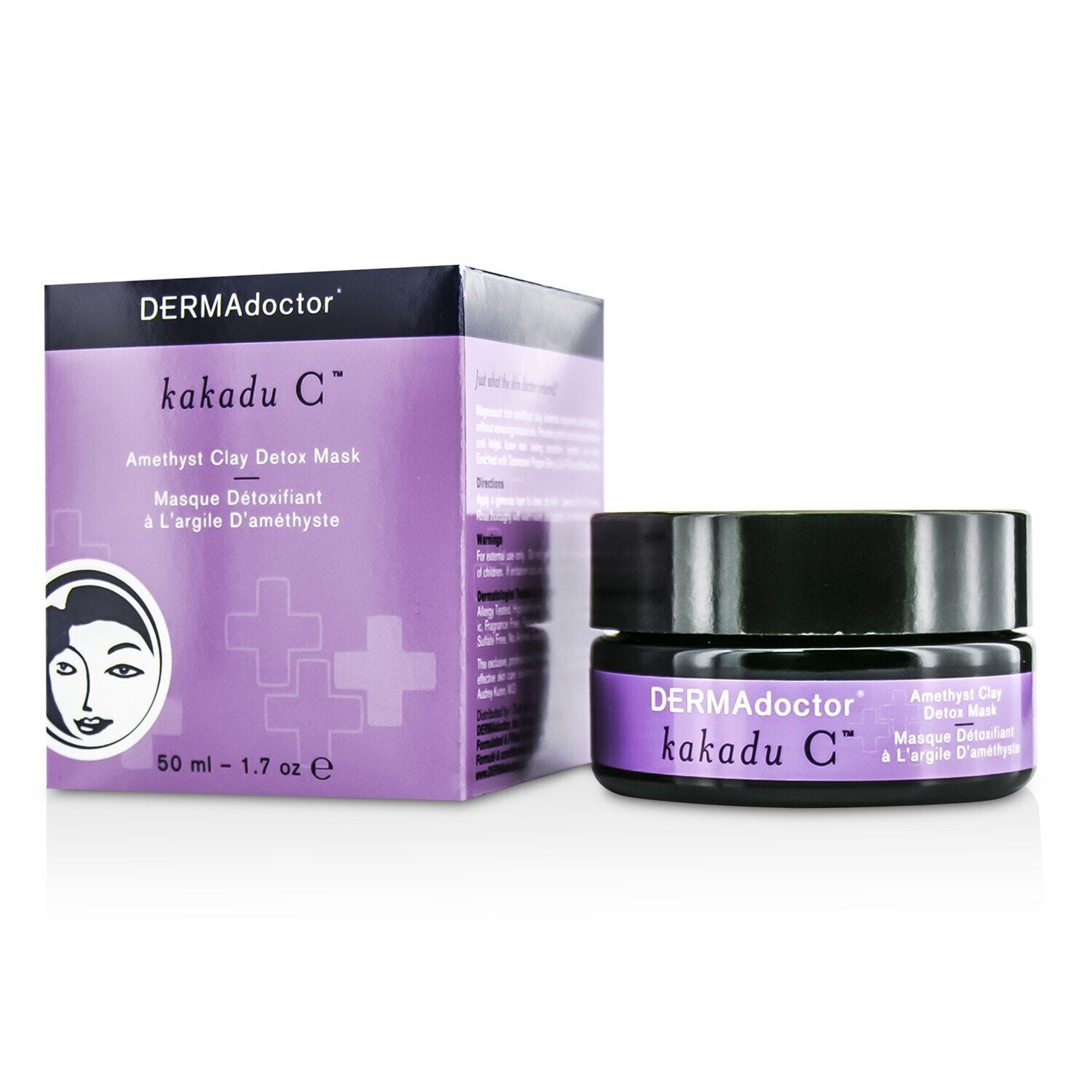 DERMAdoctor Kakadu C Amethyst Clay Detox Mask  50ml/1.7oz