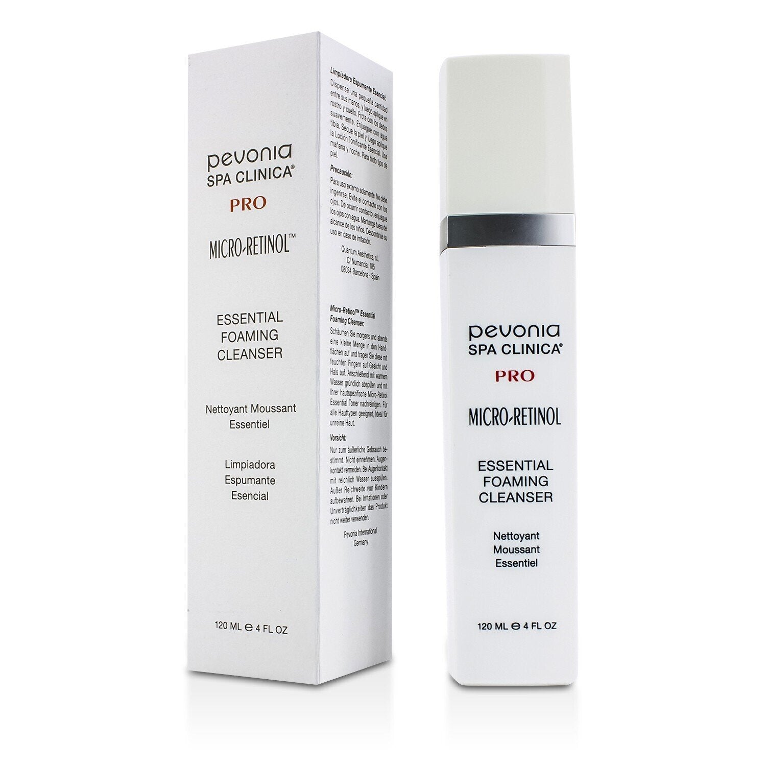 Pevonia Botanica Spa Clinica Pro Micro-Retinol Essential Foaming Cleanser  120ml/4oz