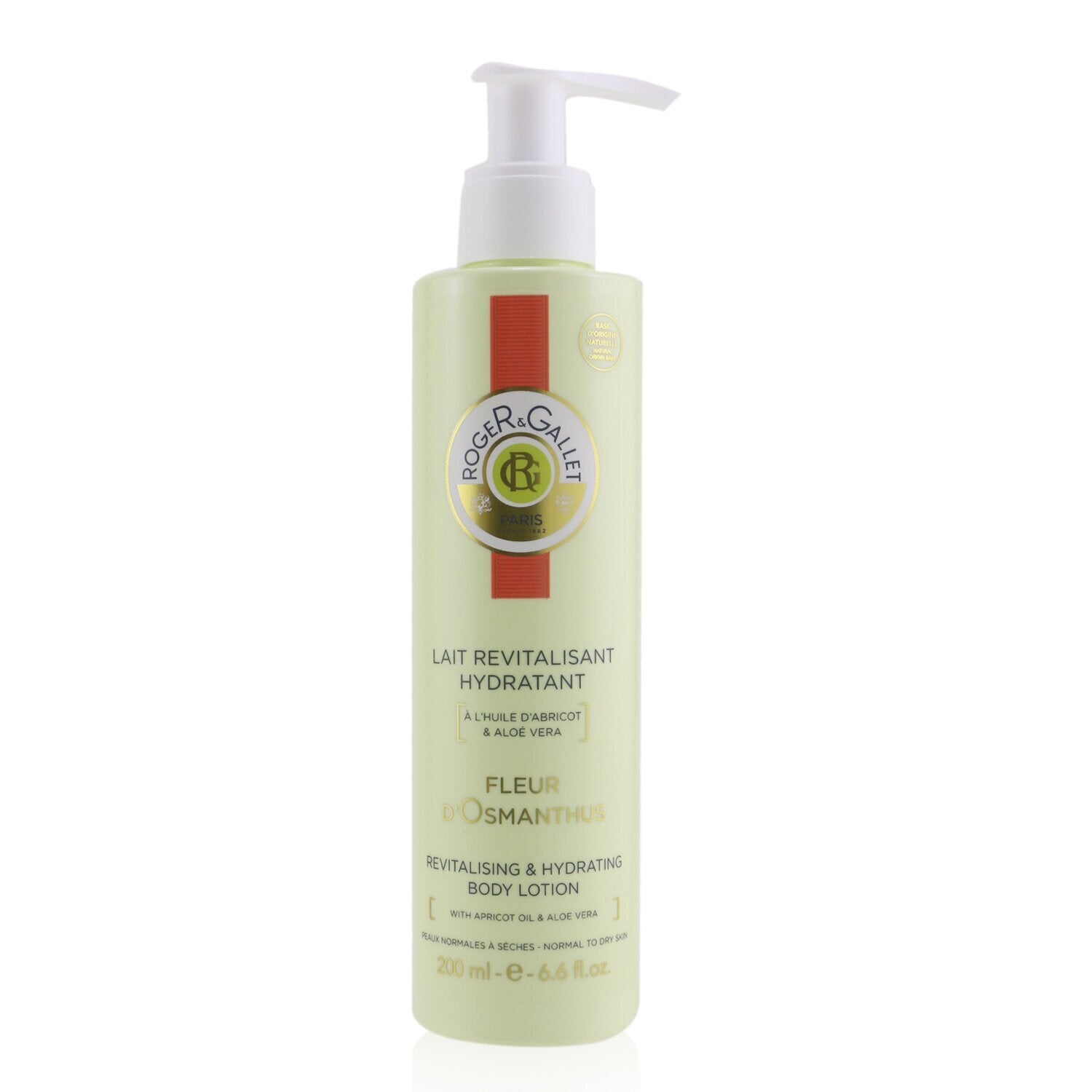 Roger & Gallet Fleur d' Osmanthus Revitalising Sorbet Body Lotion (with Pump)  200ml/6.6oz