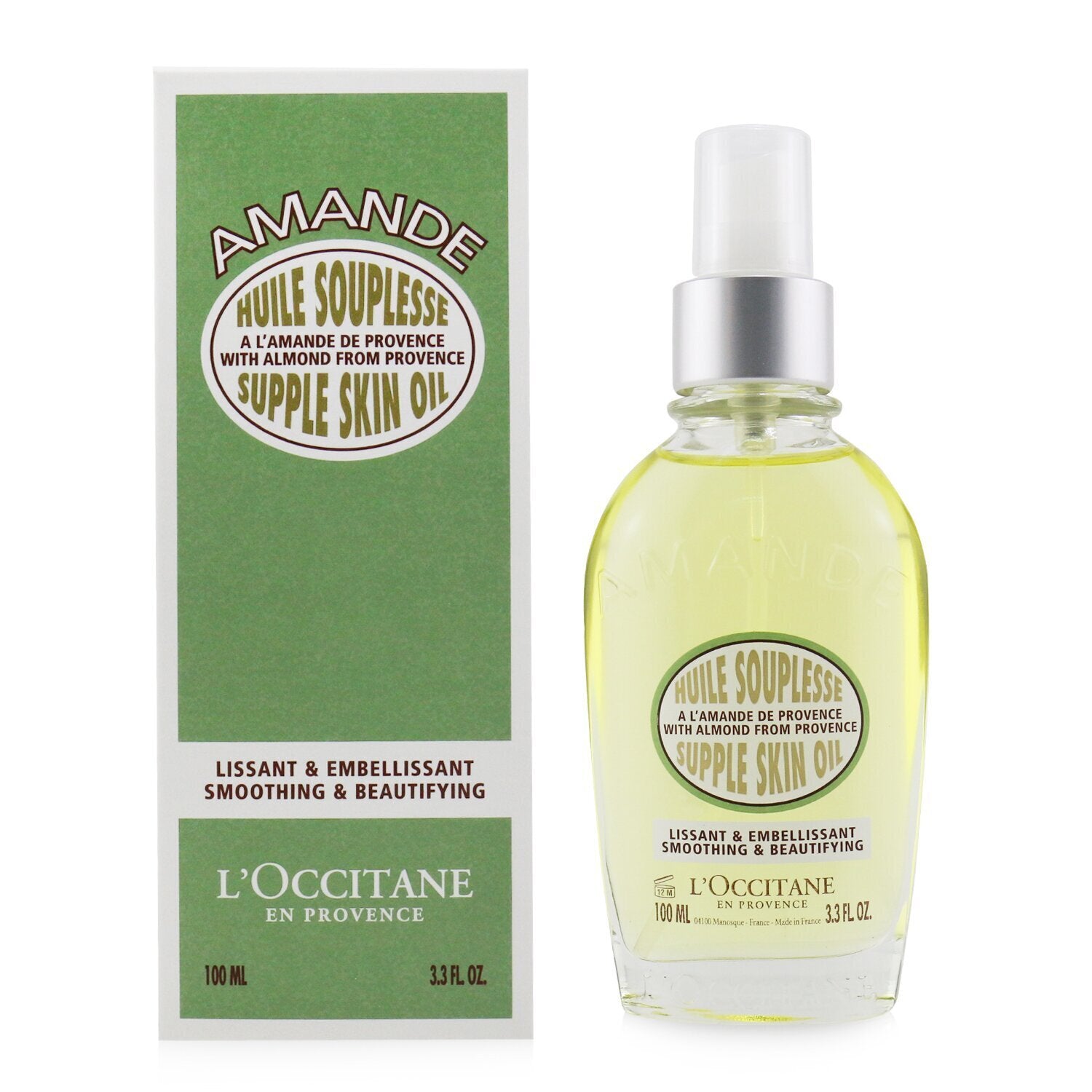 L'Occitane Almond Supple Skin Oil - Smoothing & Beautifying  100ml/3.4oz