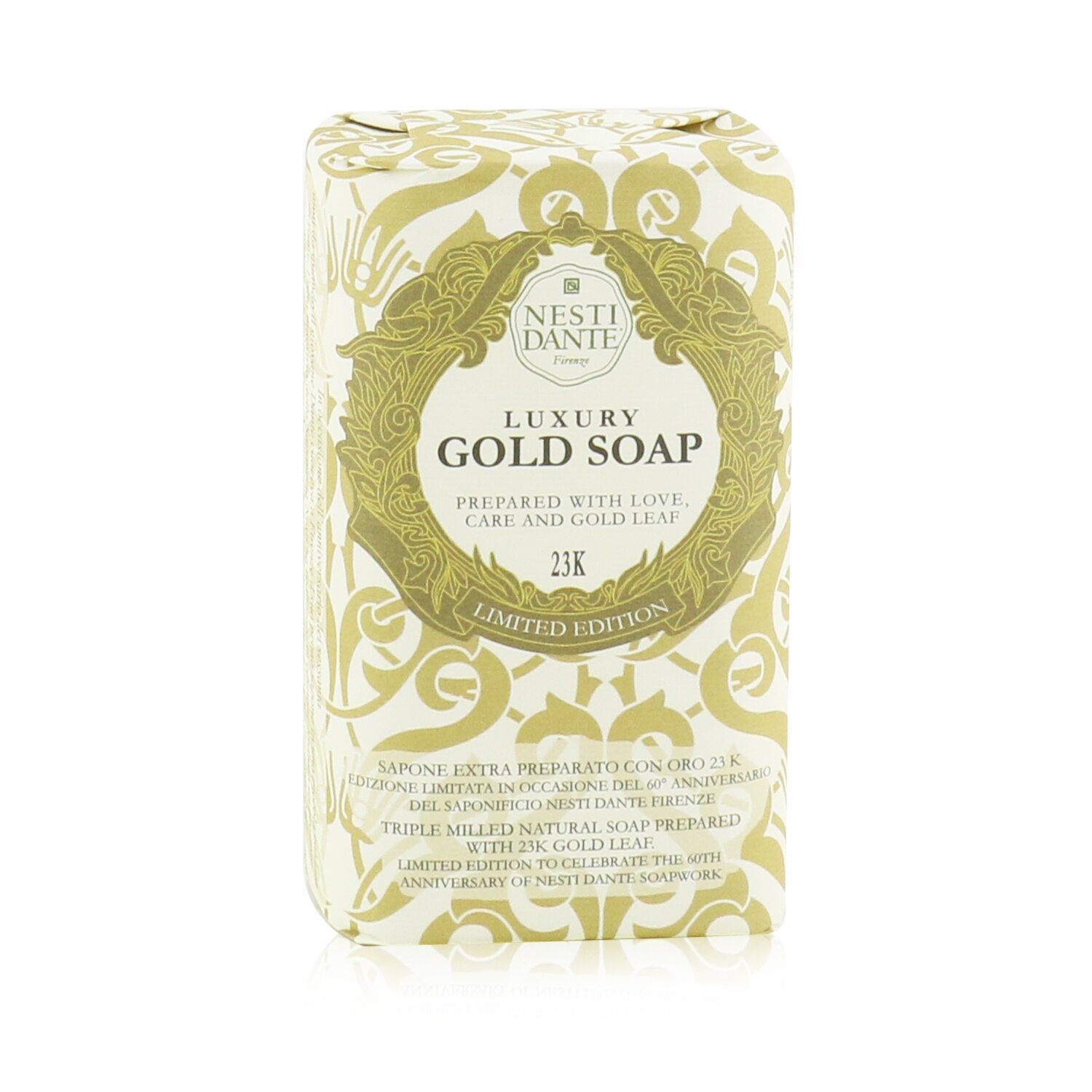 Nesti Dante 60 Anniversary Luxury Gold Soap With Gold Leaf (Limited Edition)  250g/8.8oz