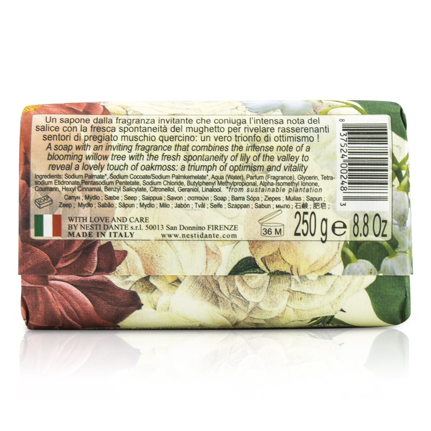 Nesti Dante Dolce Vivere Fine Natural Soap - Milano - Lily Of The Valley, Willow Tree & Oak Musk  250g/8.8oz