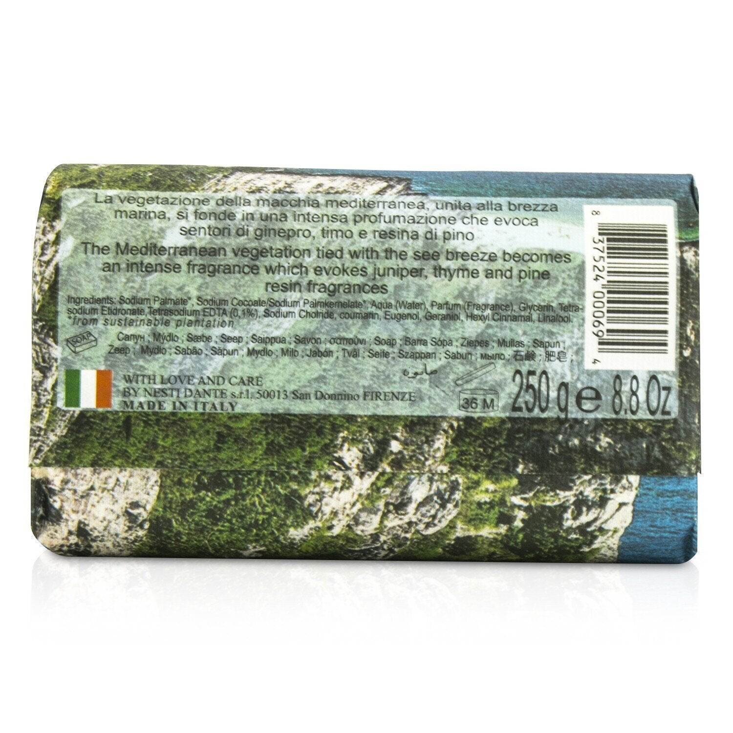 Nesti Dante Emozioni In Toscana Natural Soap - Mediterranean Touch  250g/8.8oz