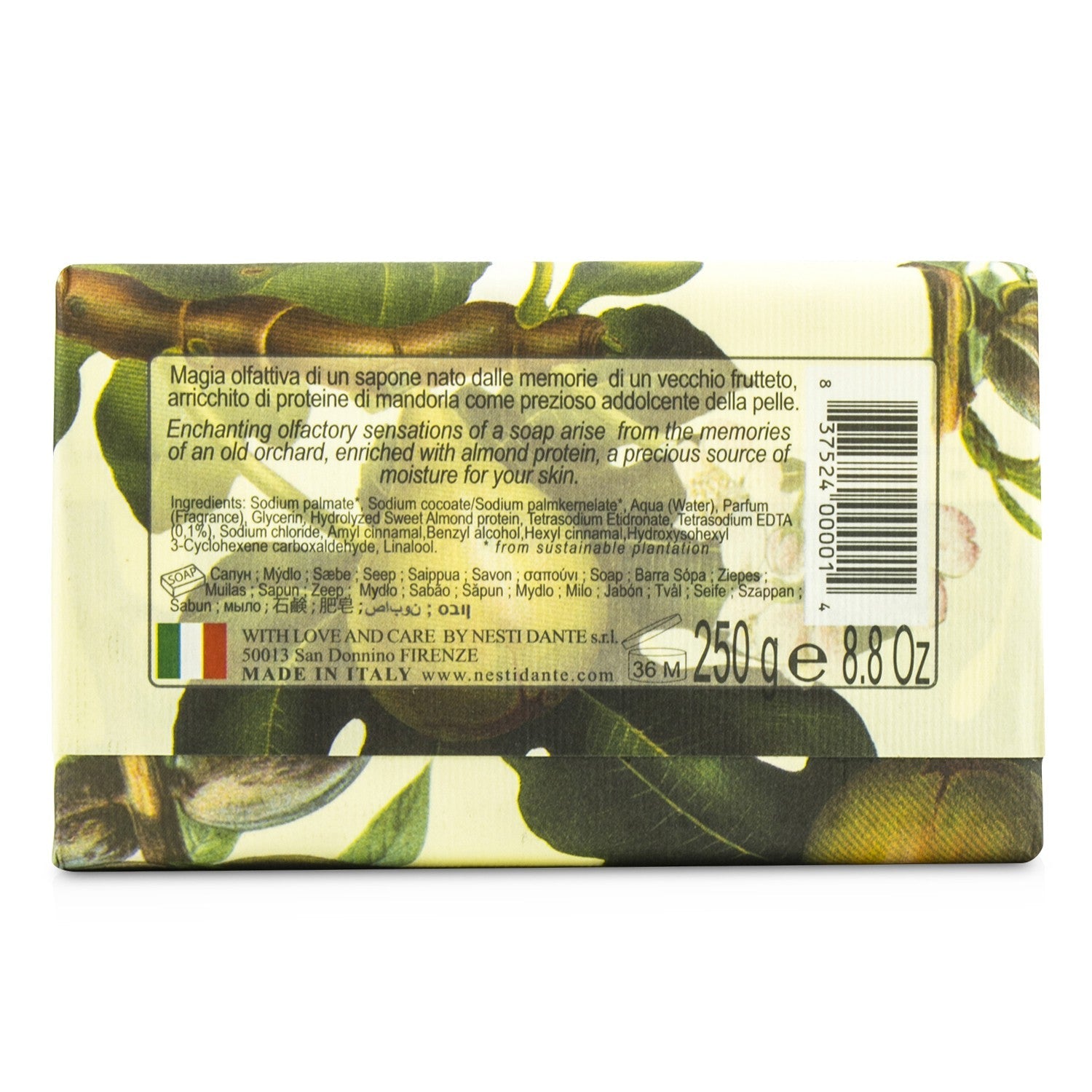 Nesti Dante Il Frutteto Soothing Soap - Fig & Almond Milk  250g/8.8oz