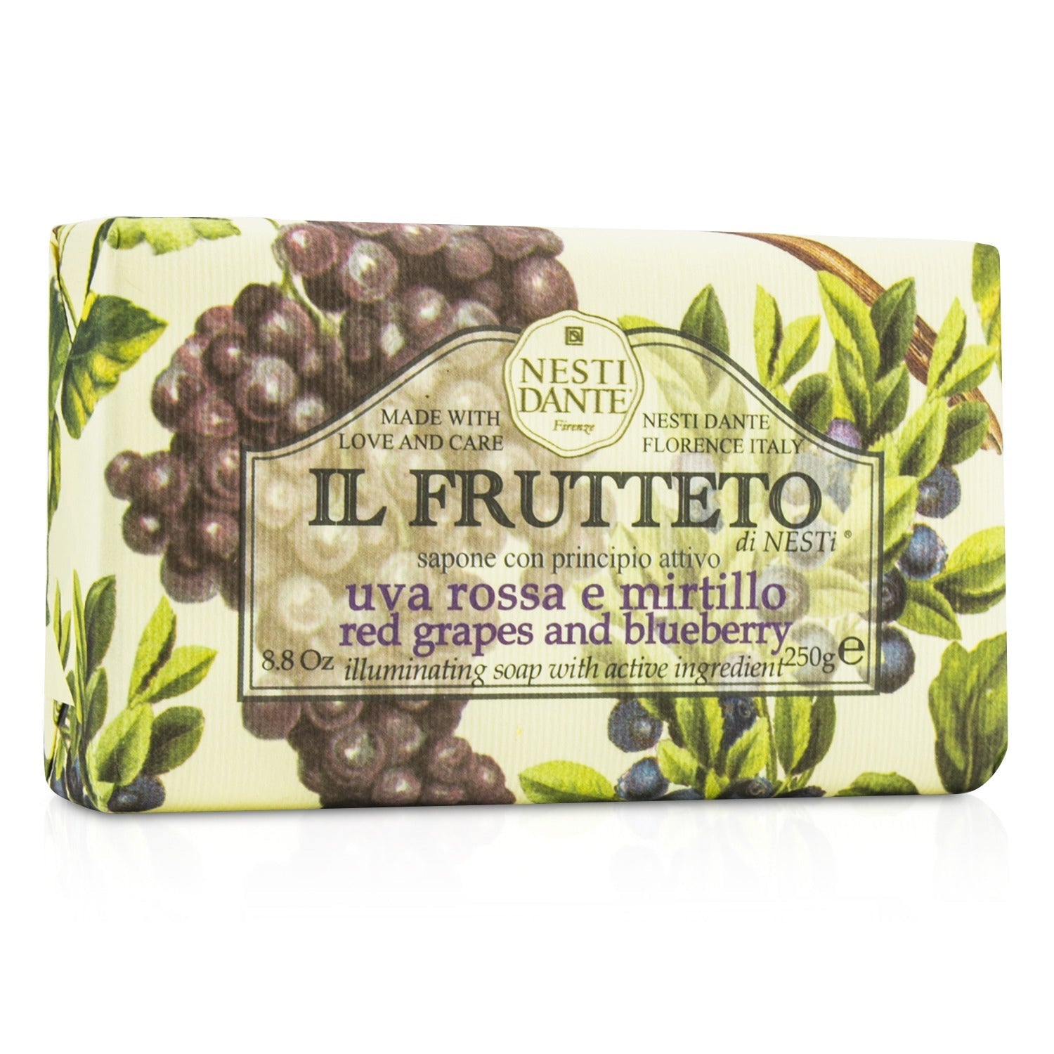 Nesti Dante Il Frutteto Illuminating Soap - Red Grapes & Blueberry  250g/8.8oz