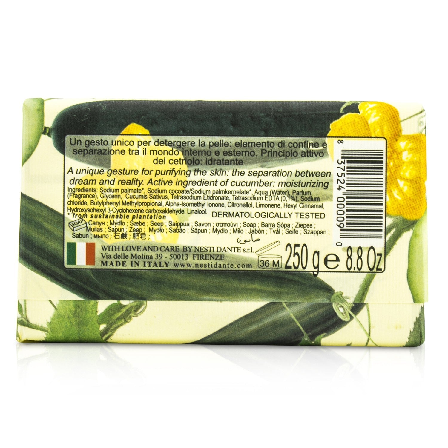 Nesti Dante Horto Botanico Cucumber Soap  250g/8.8oz