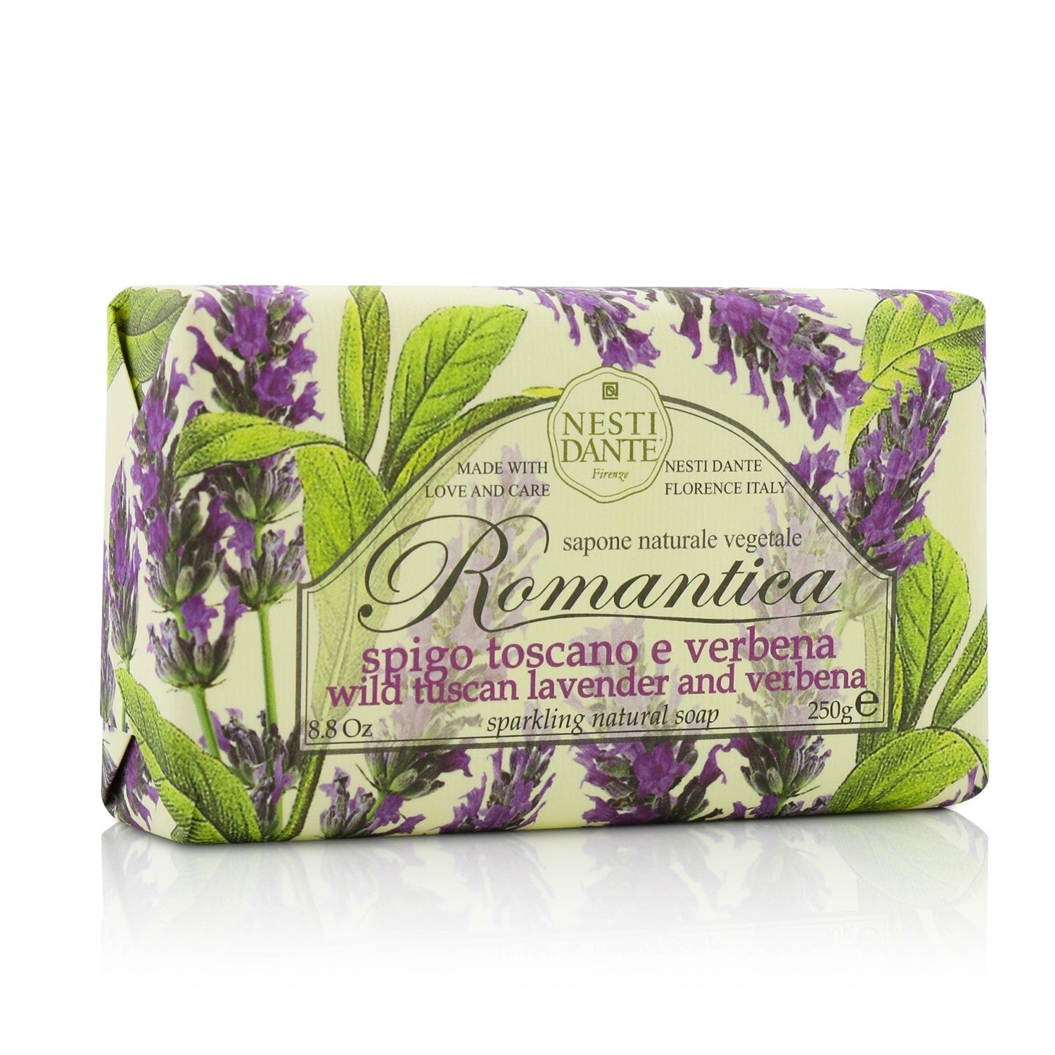 Nesti Dante Romantica Sparkling Natural Soap - Wild Tuscan Lavender & Verbena  250g/8.8oz