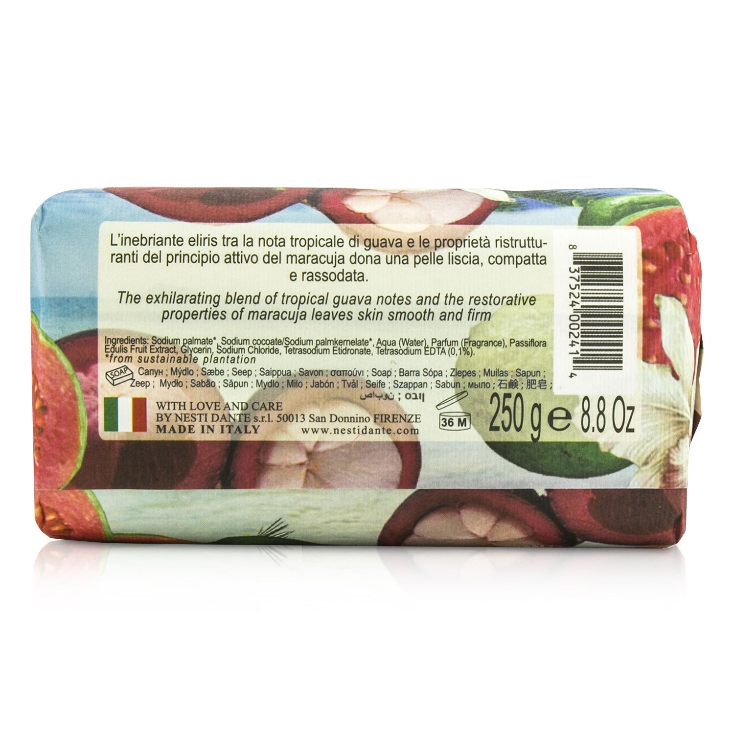 Nesti Dante Paradiso Tropicale Triple Milled Natural Soap - Hawaiian Maracuja & Guava  250g/8.8oz