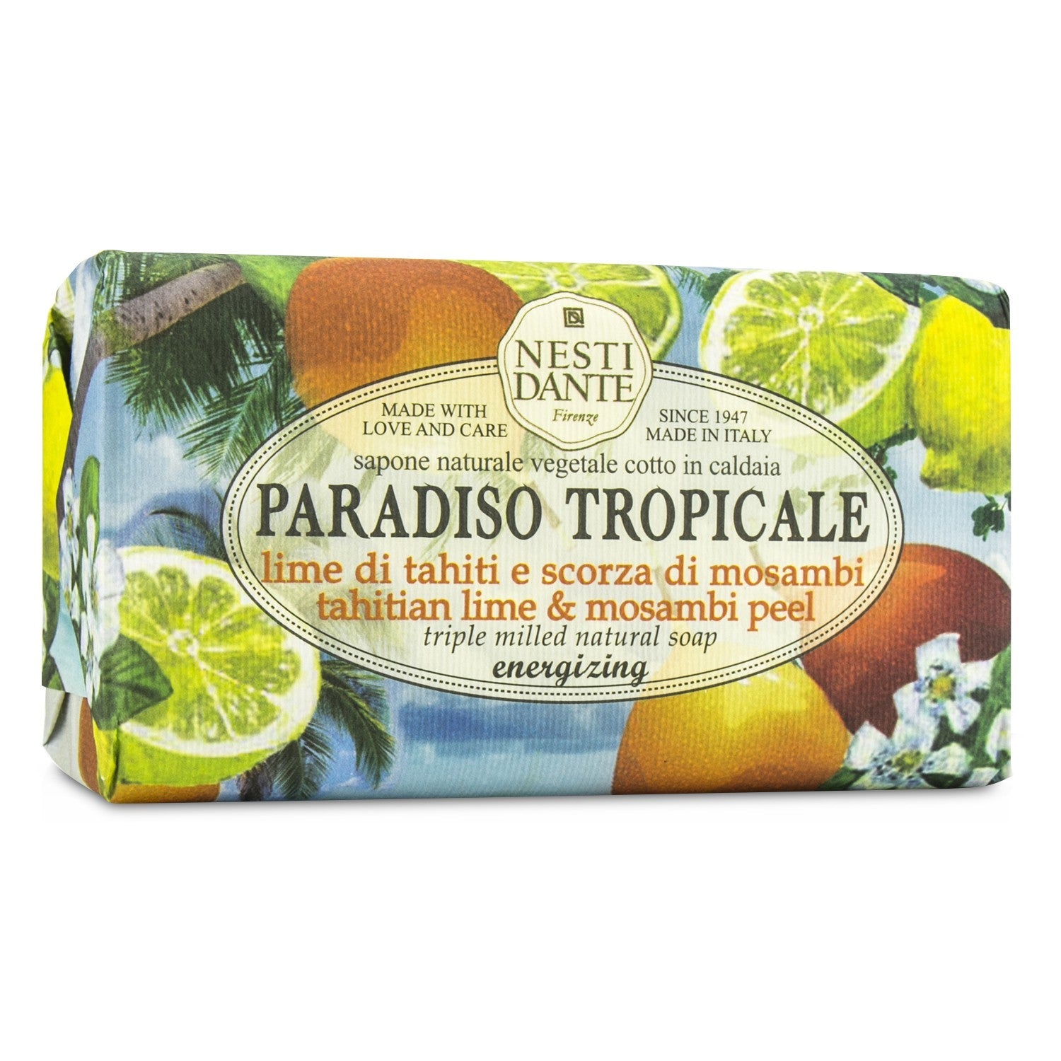 Nesti Dante Paradiso Tropicale Triple Milled Natural Soap - Tahitian Lime & Mosambi Peel  250g/8.8oz