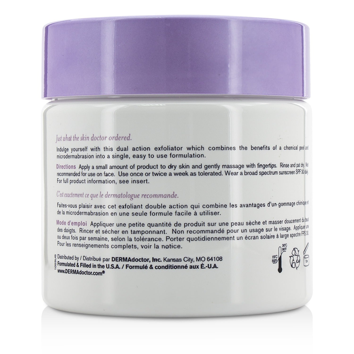 DERMAdoctor KP Duty Dermatologist Formulated Body Scrub (Unboxed)  473ml/16oz