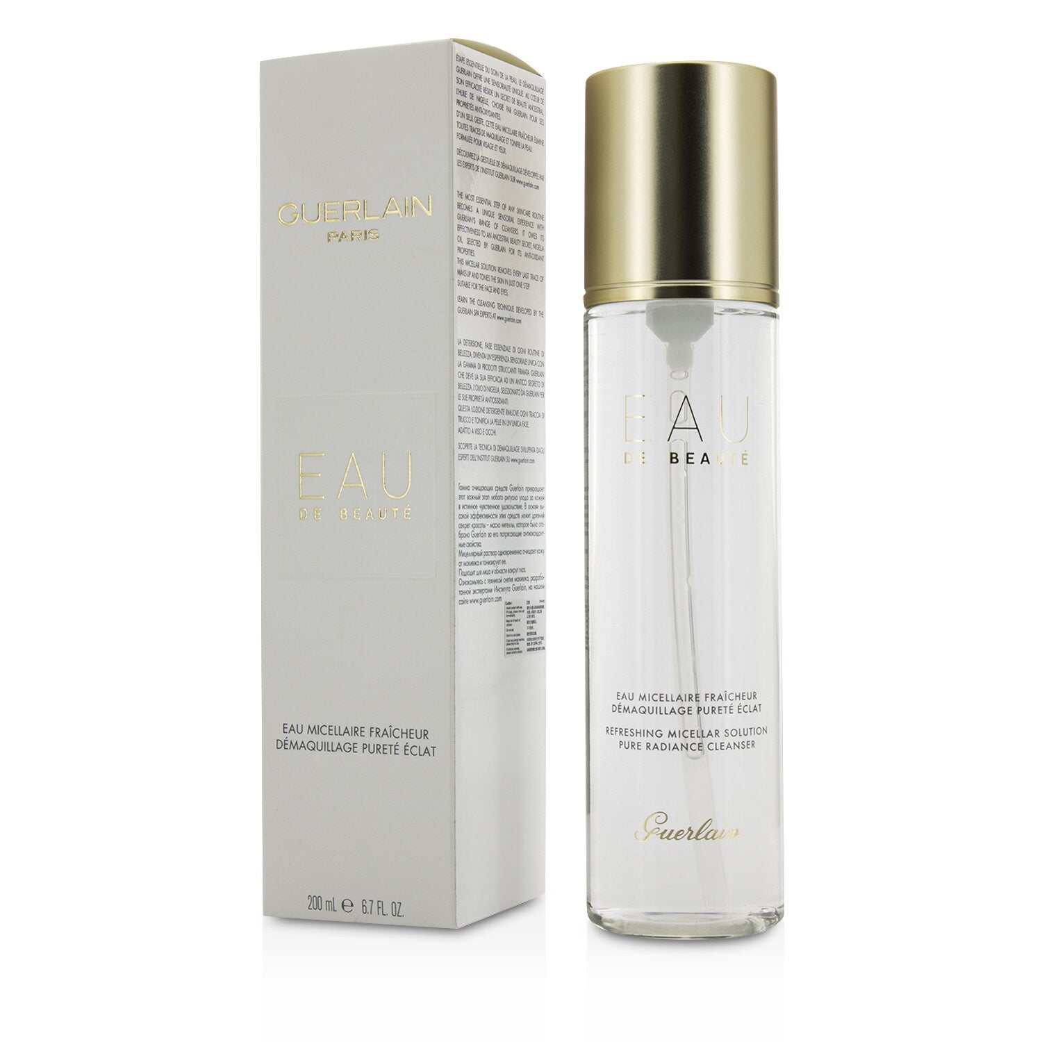 Guerlain Pure Radiance Cleanser - Eau De Beaute Refreshing Micellar Solution  200ml/6.7oz