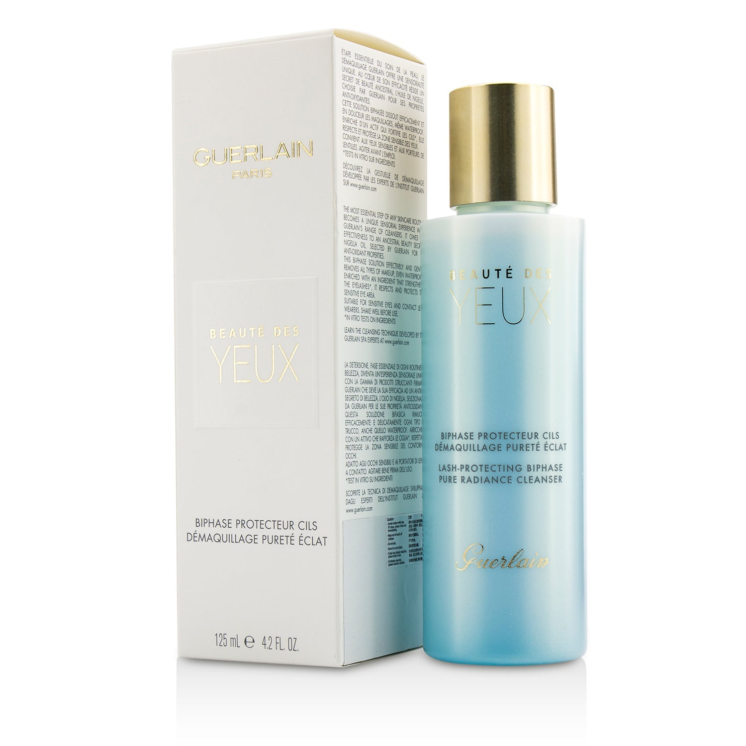 Guerlain Pure Radiance Cleanser - Beaute Des Yuex Lash-Protecting Biphase Eye Make-Up Remover  125ml/4oz