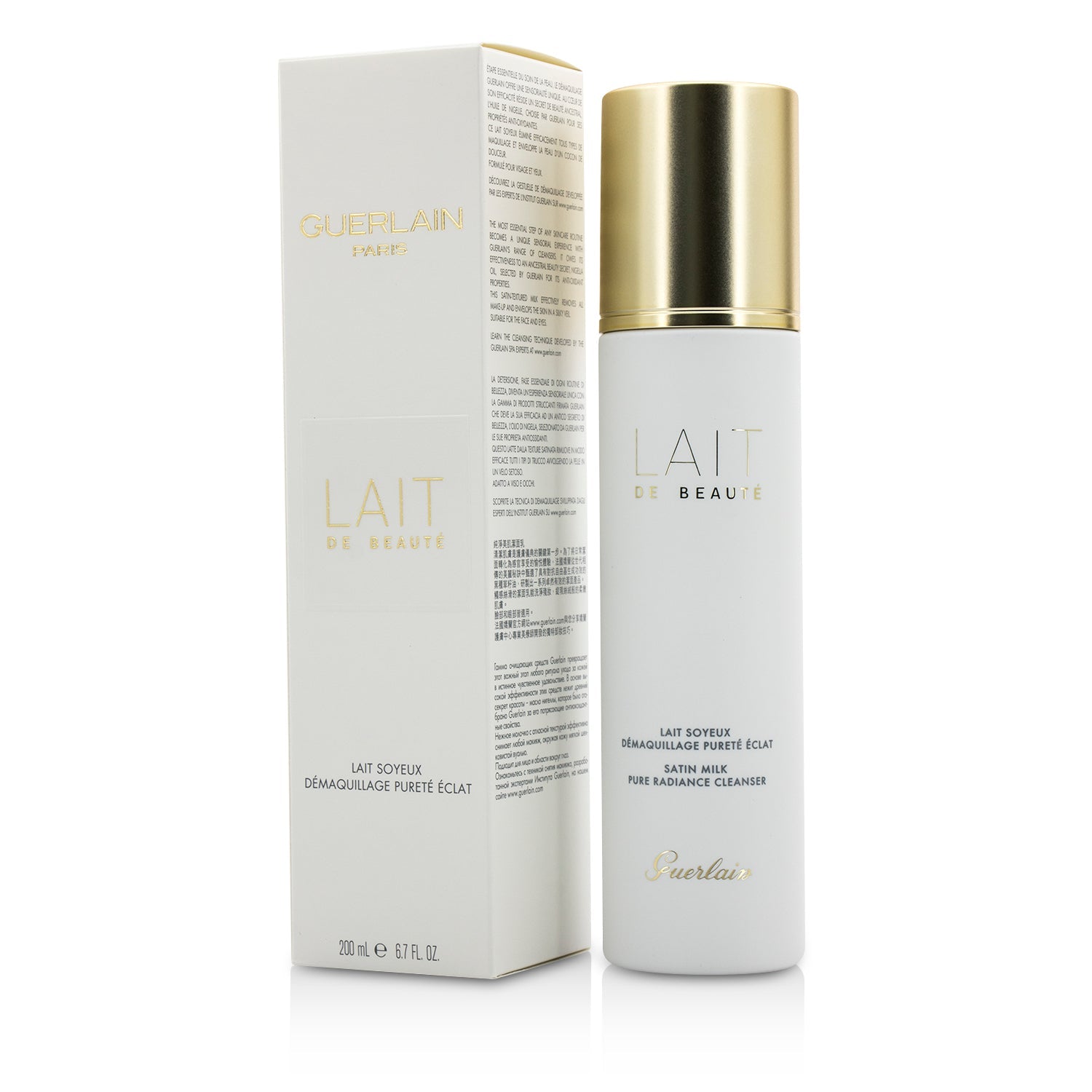 Guerlain Pure Radiance Cleanser - Lait De Beaute Gentle Cleansing Satin Milk  200ml/6.7oz