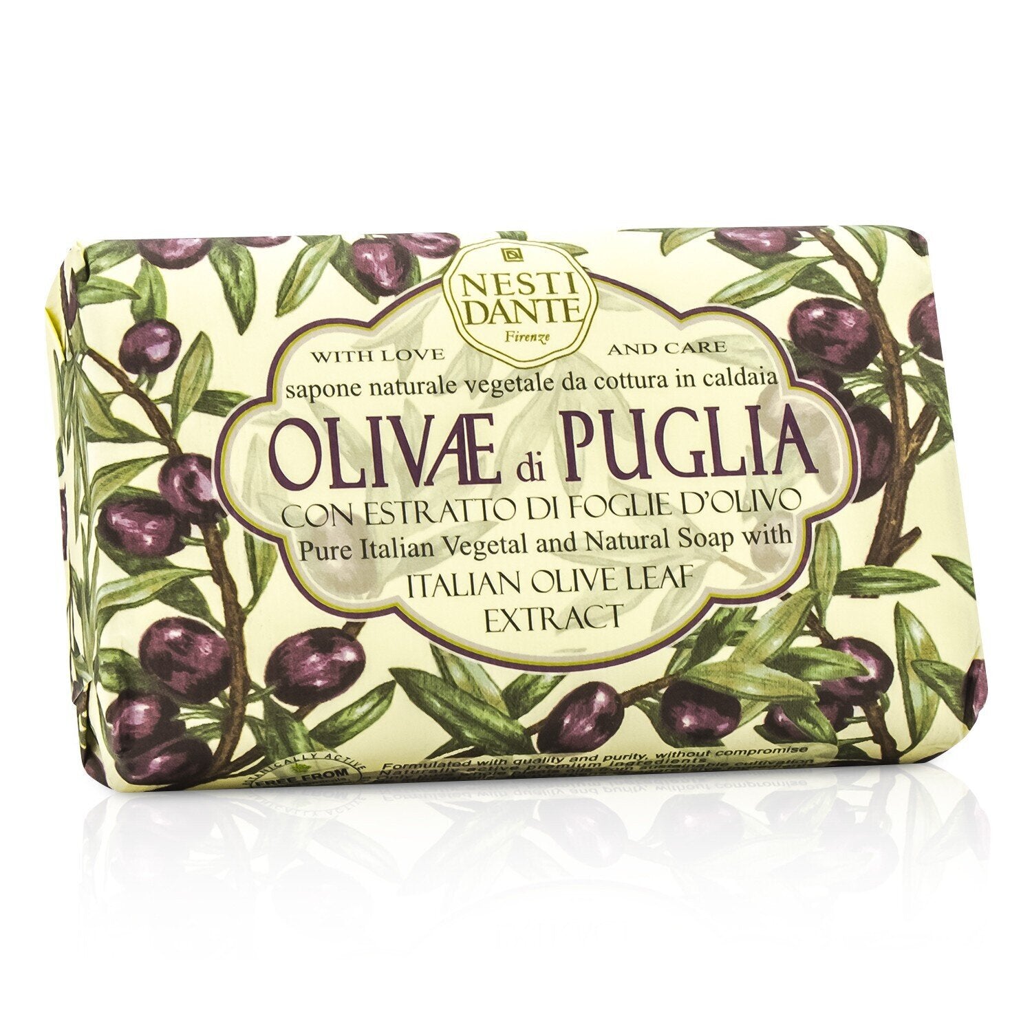 Nesti Dante Natural Soap With Italian Olive Leaf Extract  - Olivae Di Puglia  150g/3.5oz