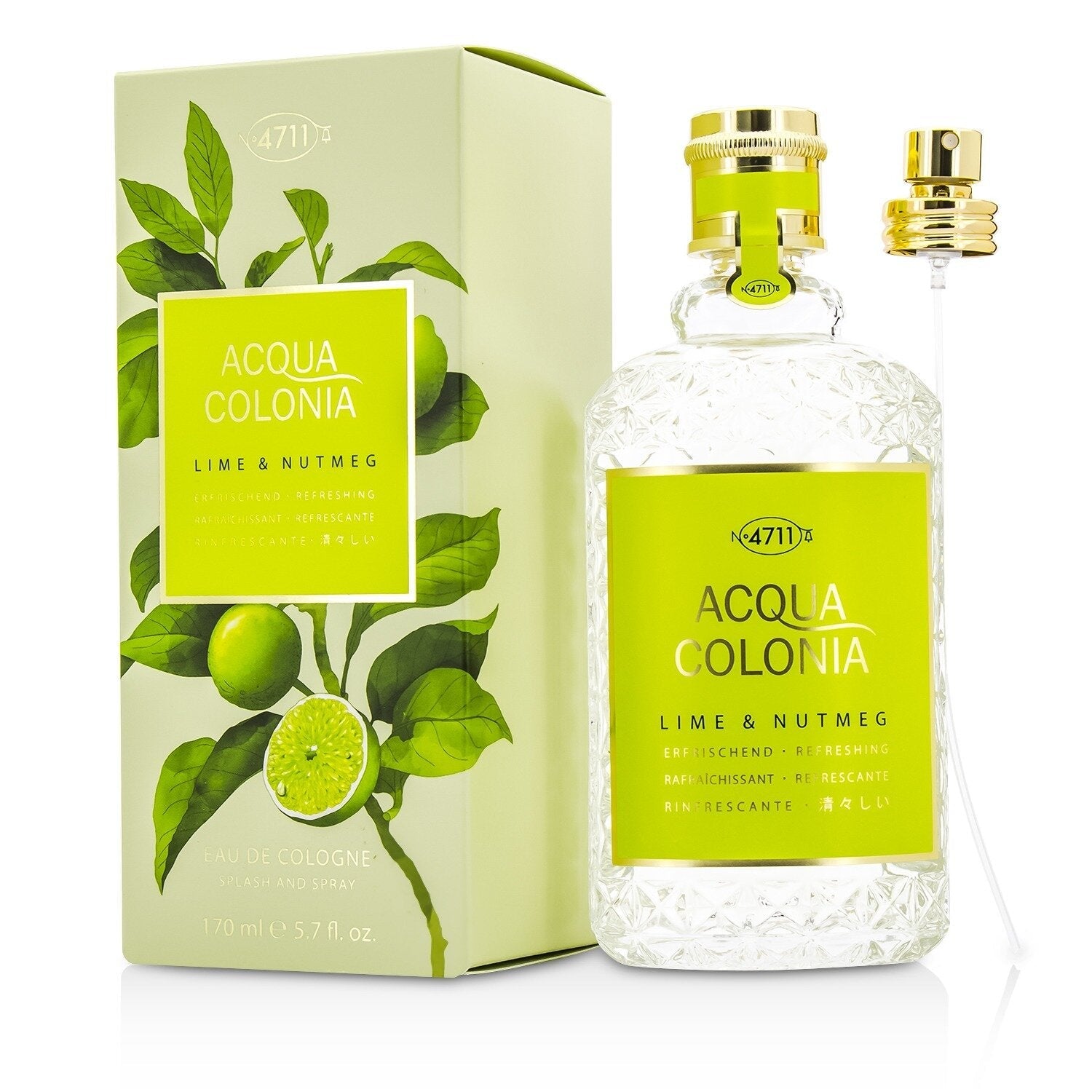 4711 Acqua Colonia Lime & Nutmeg Eau De Cologne Spray  50ml/1.7oz