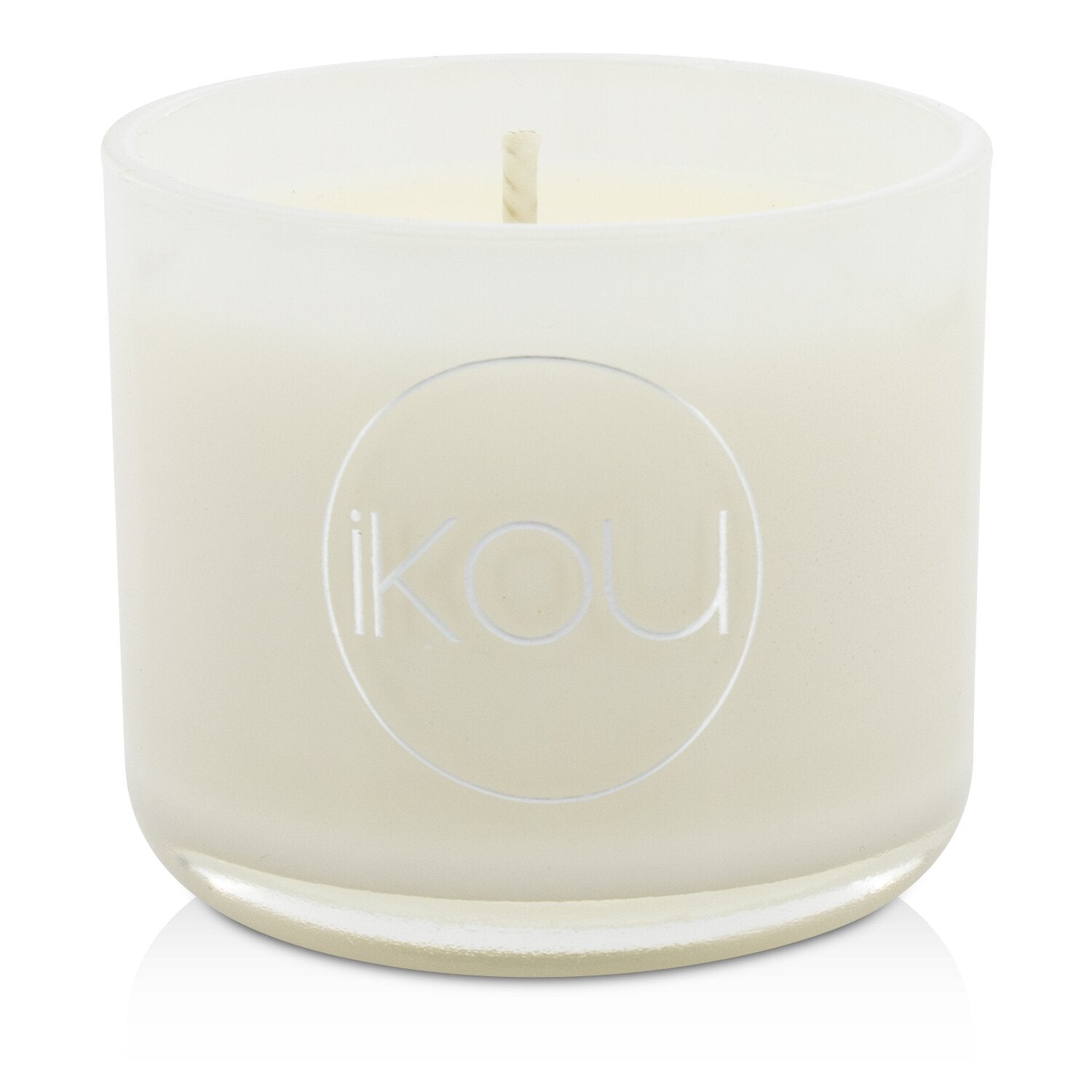 iKOU Eco-Luxury Aromacology Natural Wax Candle Glass - Zen (Green Tea & Cherry Blossom)  85g