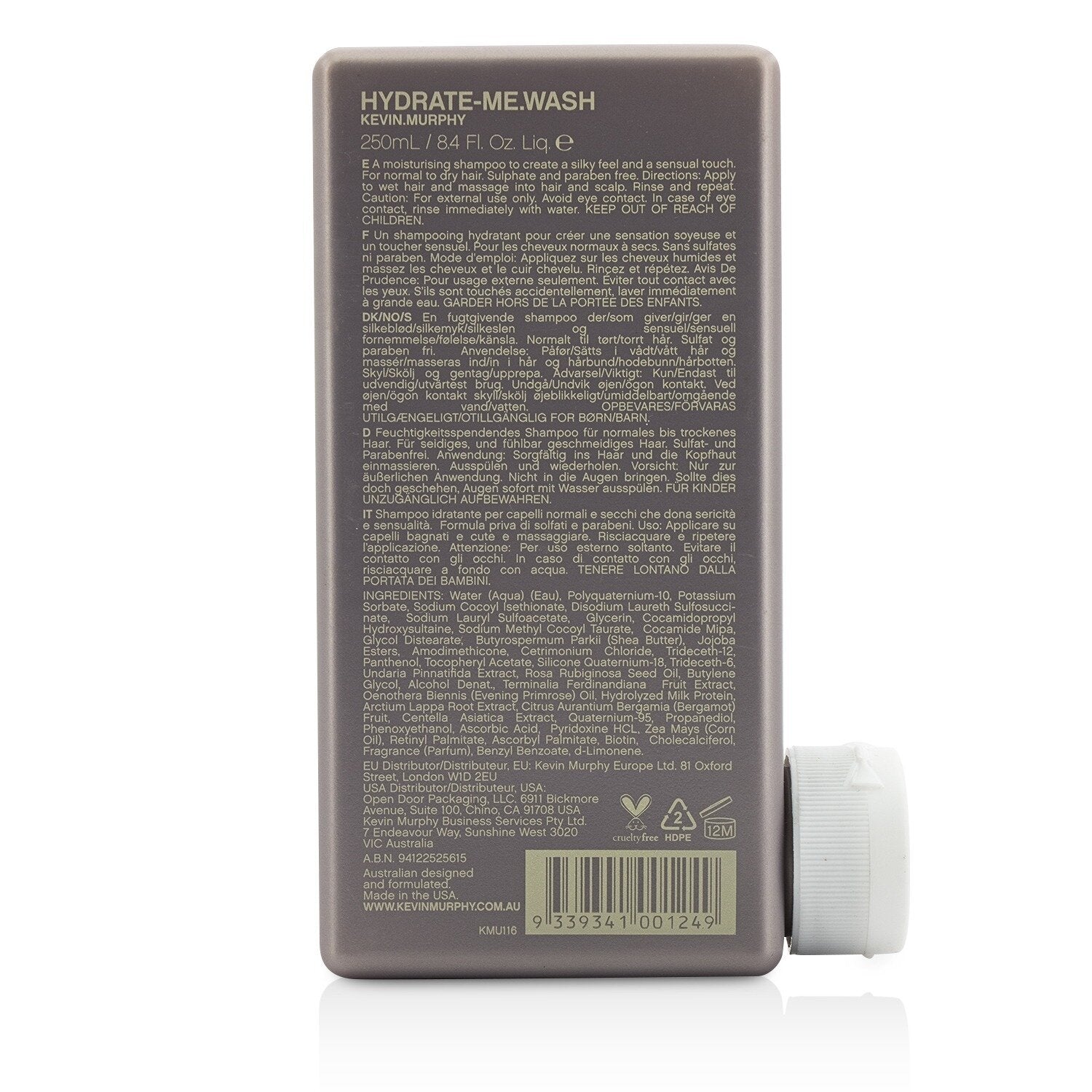 Kevin.Murphy Hydrate-Me.Wash (Kakadu Plum Infused Moisture Delivery Shampoo - For Coloured Hair)  250ml/8.4oz