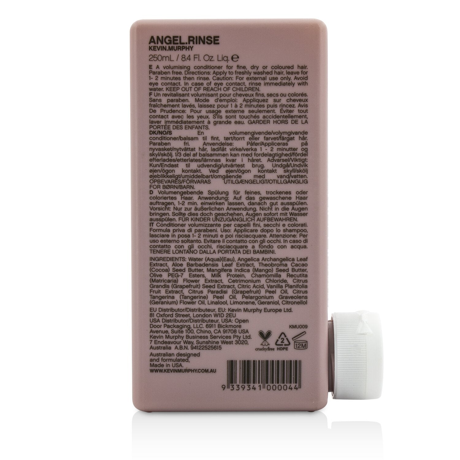 Kevin.Murphy Angel.Rinse (A Volumising Conditioner - For Fine, Dry or Coloured Hair)  250ml/8.4oz