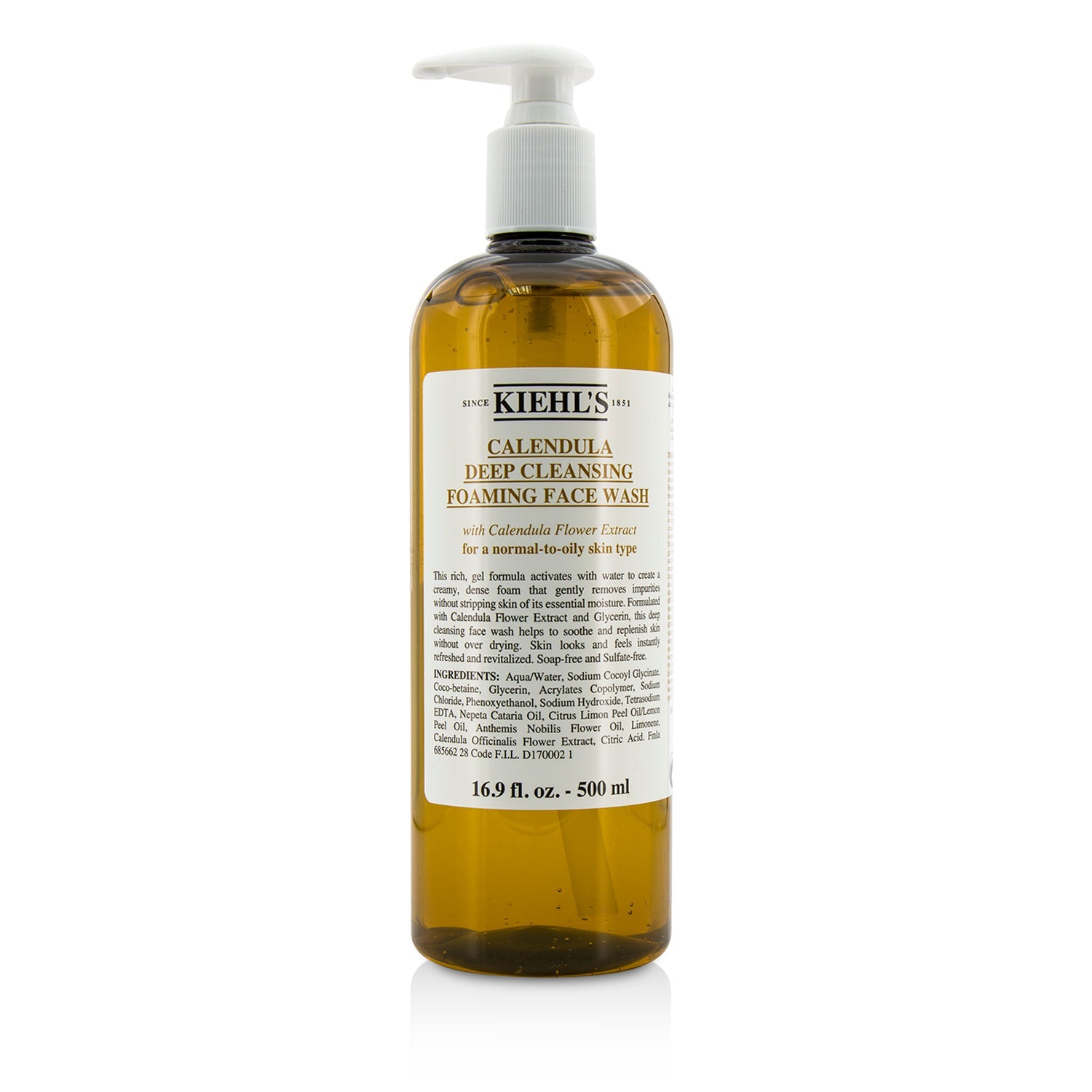 Kiehl's Calendula Deep Cleansing Foaming Face Wash  500ml/16.9oz