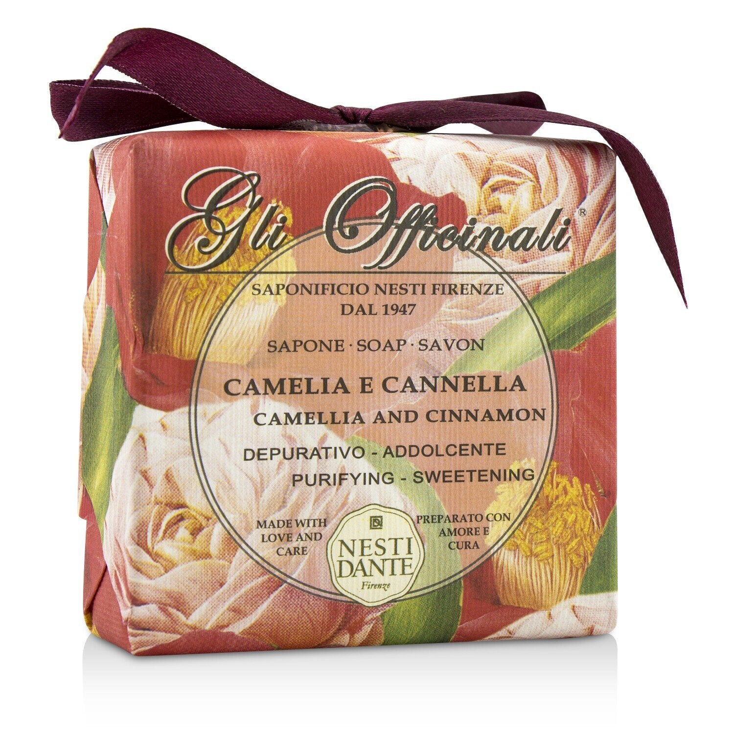 Nesti Dante Gli Officinali Soap - Camellia & Cinnamon - Purifying & Sweetening  200g/7oz