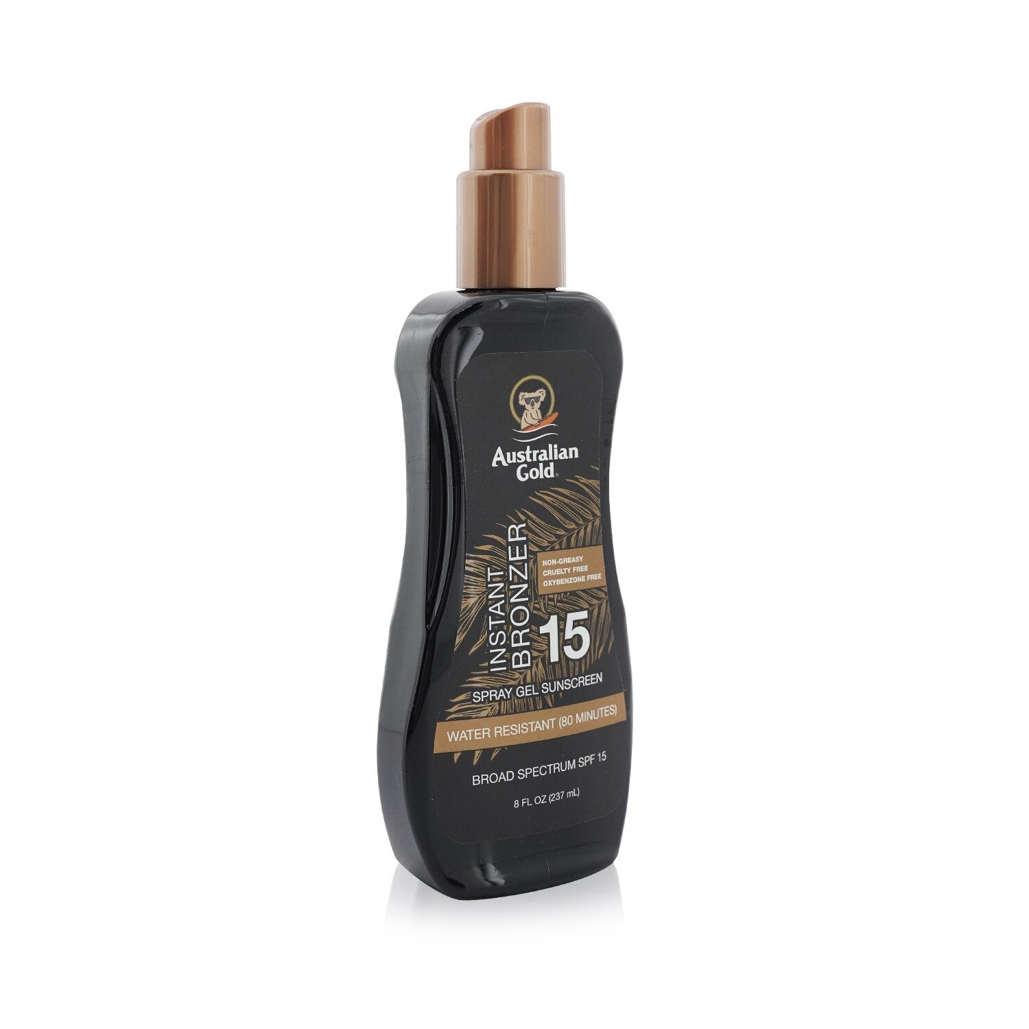 Australian Gold Spray Gel Sunscreen SPF 15 with Instant Bronzer  237ml/8oz