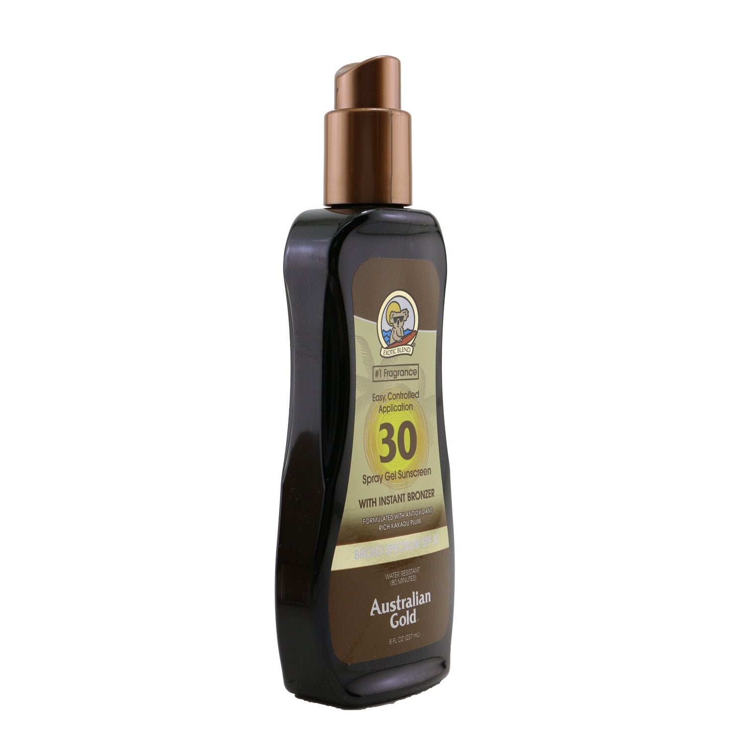 Australian Gold Spray Gel Sunscreen SPF 30 with Instant Bronzer  237ml/8oz