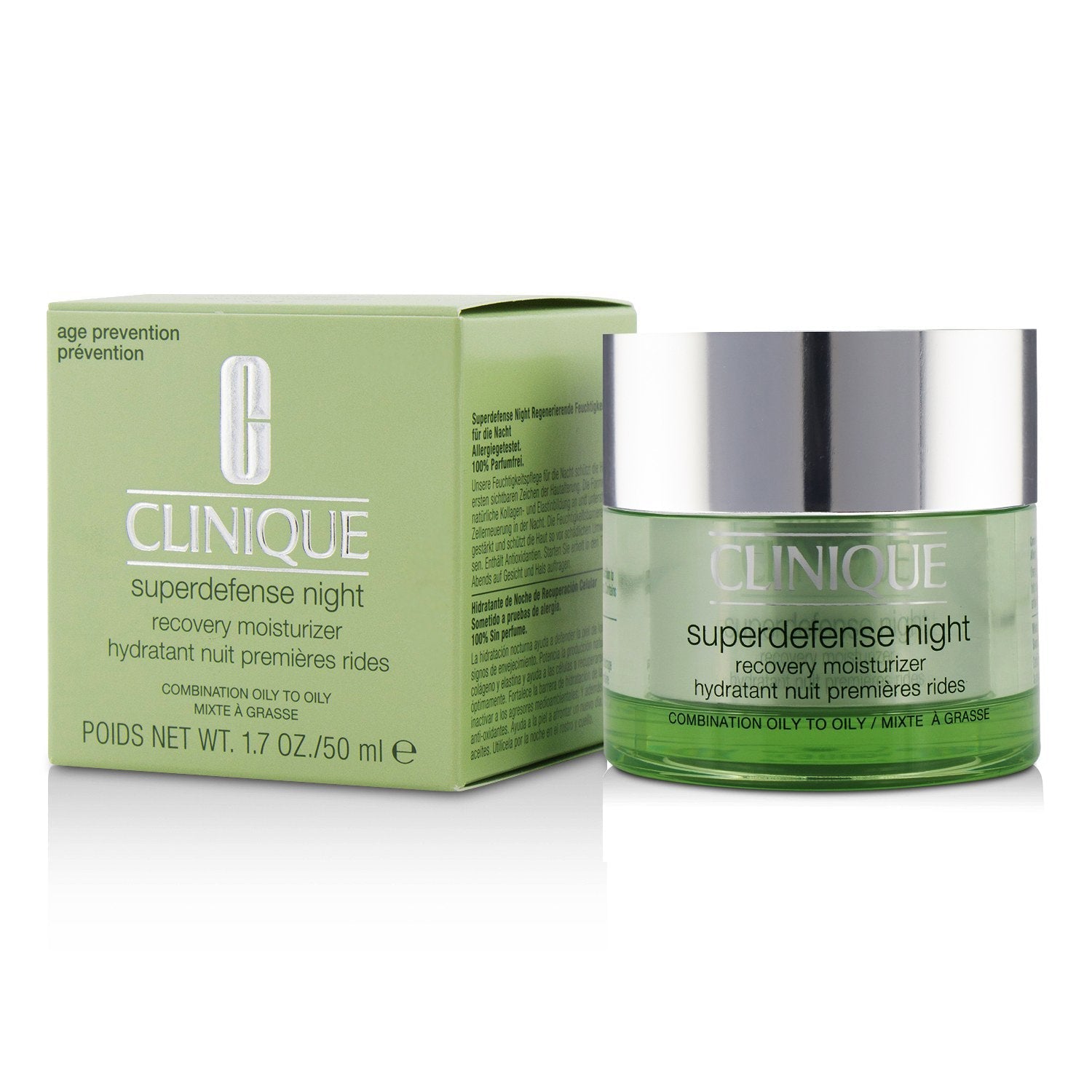 Clinique Superdefense Night Recovery Moisturizer - For Combination Oily To Oily  50ml/1.7oz