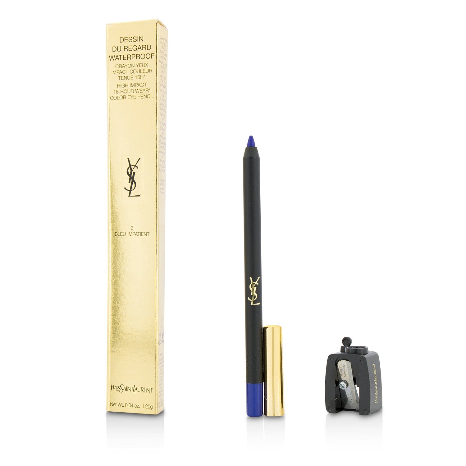 Yves Saint Laurent Dessin Du Regard Waterproof High Impact Color Eye Pencil - # 3 Bleu Impatient  1.2g/0.04oz