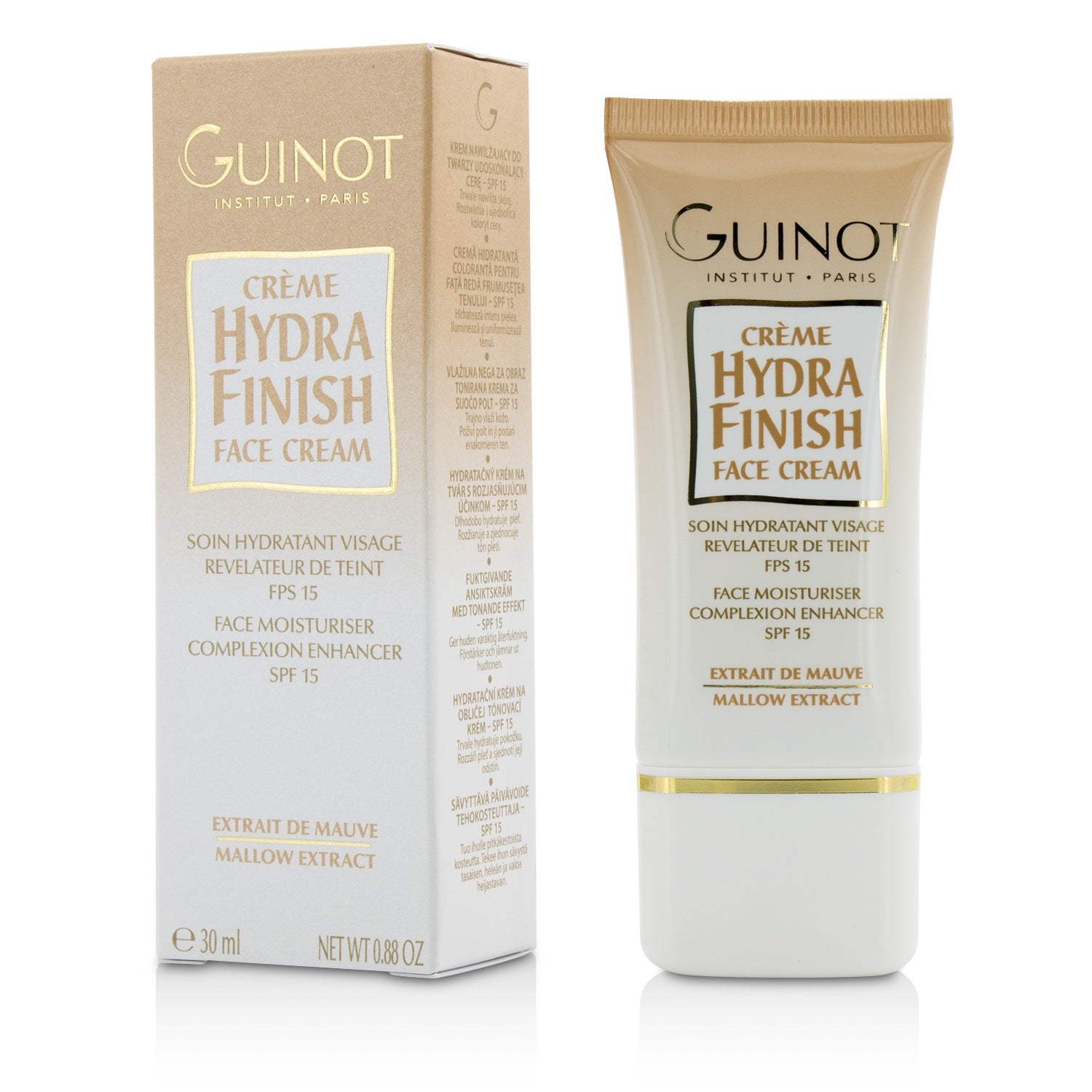 Guinot Creme Hydra Finish Face Moisturiser Complexion Enhancer SPF15  30ml/0.88oz