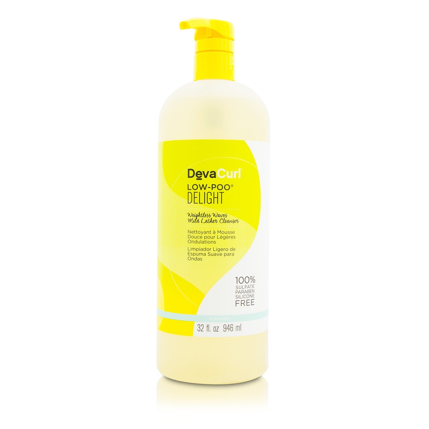 DevaCurl Low-Poo Delight (Weightless Waves Mild Lather Cleanser - For Wavy Hair)  946ml/32oz